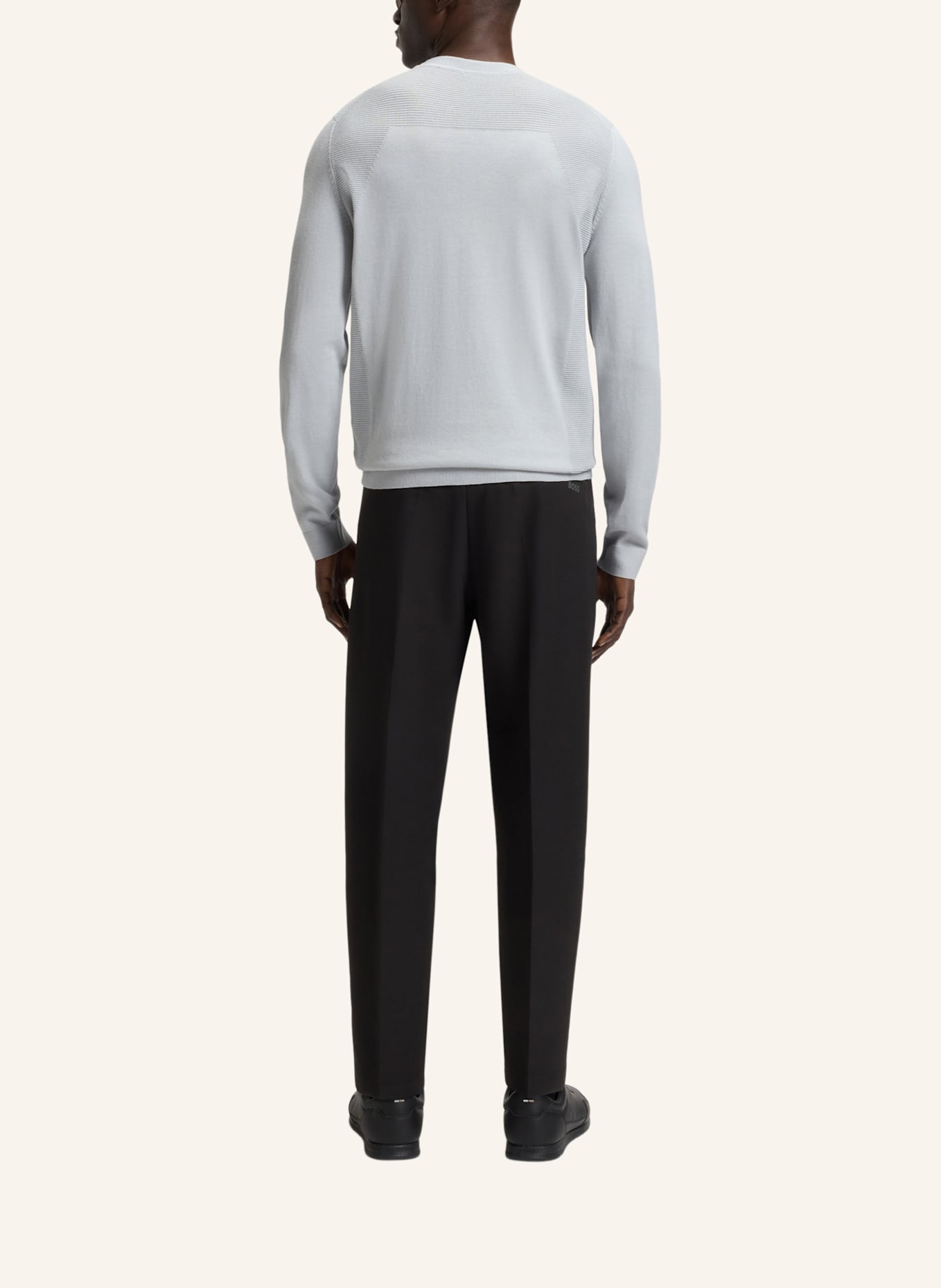 BOSS Pullover K_MOMENTUM-LITE CN Regular Fit: HELLGRAU