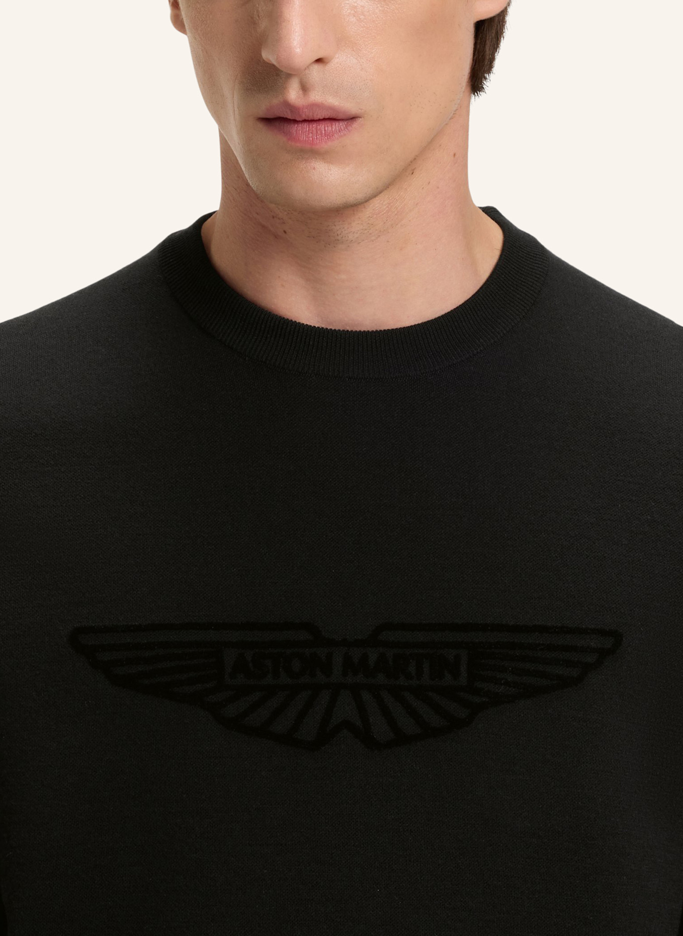 BOSS Pullover L-ELECTRICO_2_AM Regular Fit: SCHWARZ