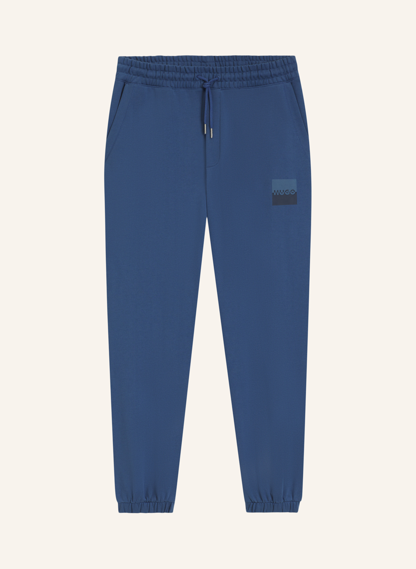 HUGO Casual Hose DUSPLITAN Relaxed Fit: BLAU