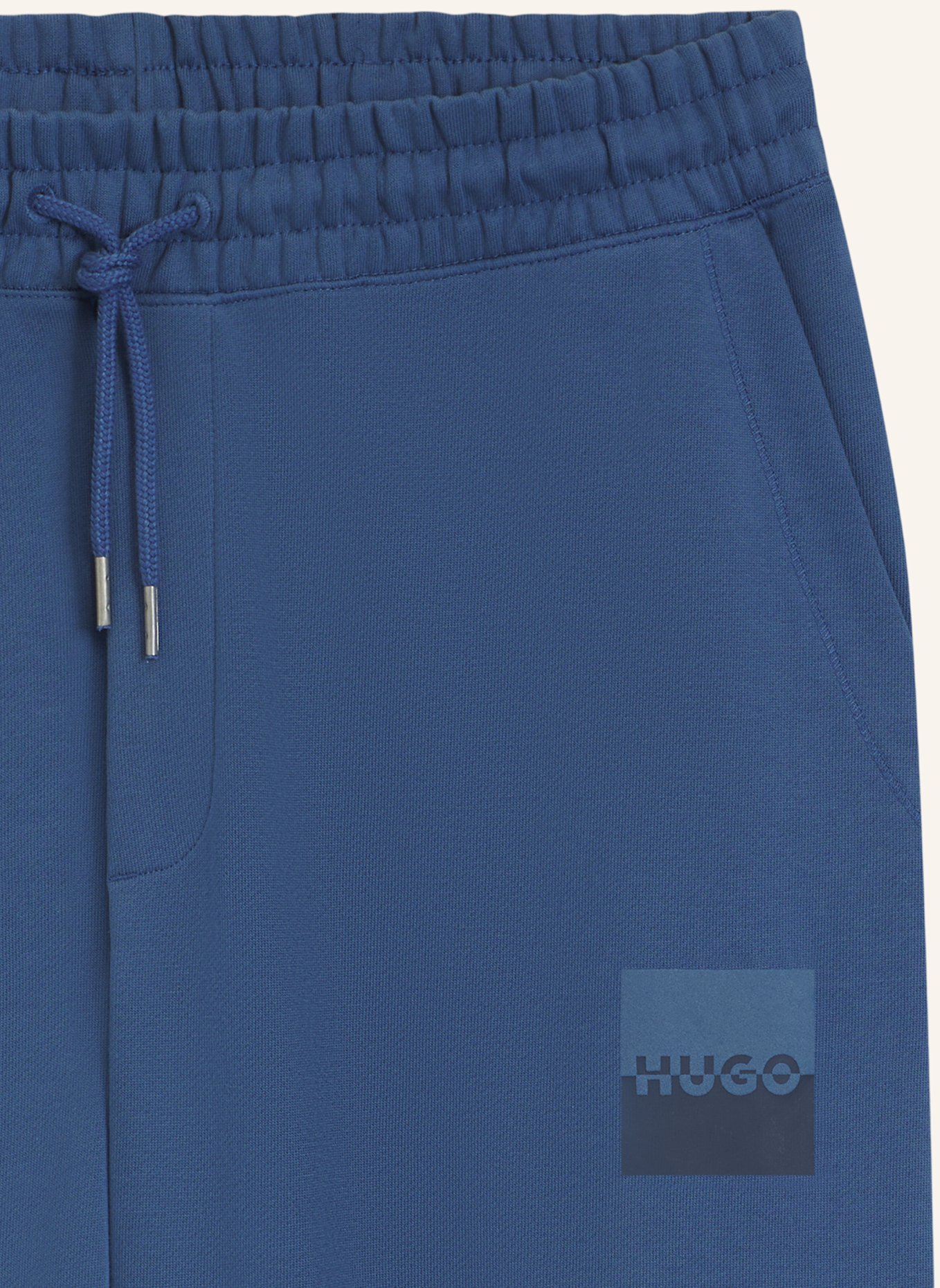 HUGO Casual Hose DUSPLITAN Relaxed Fit: BLAU
