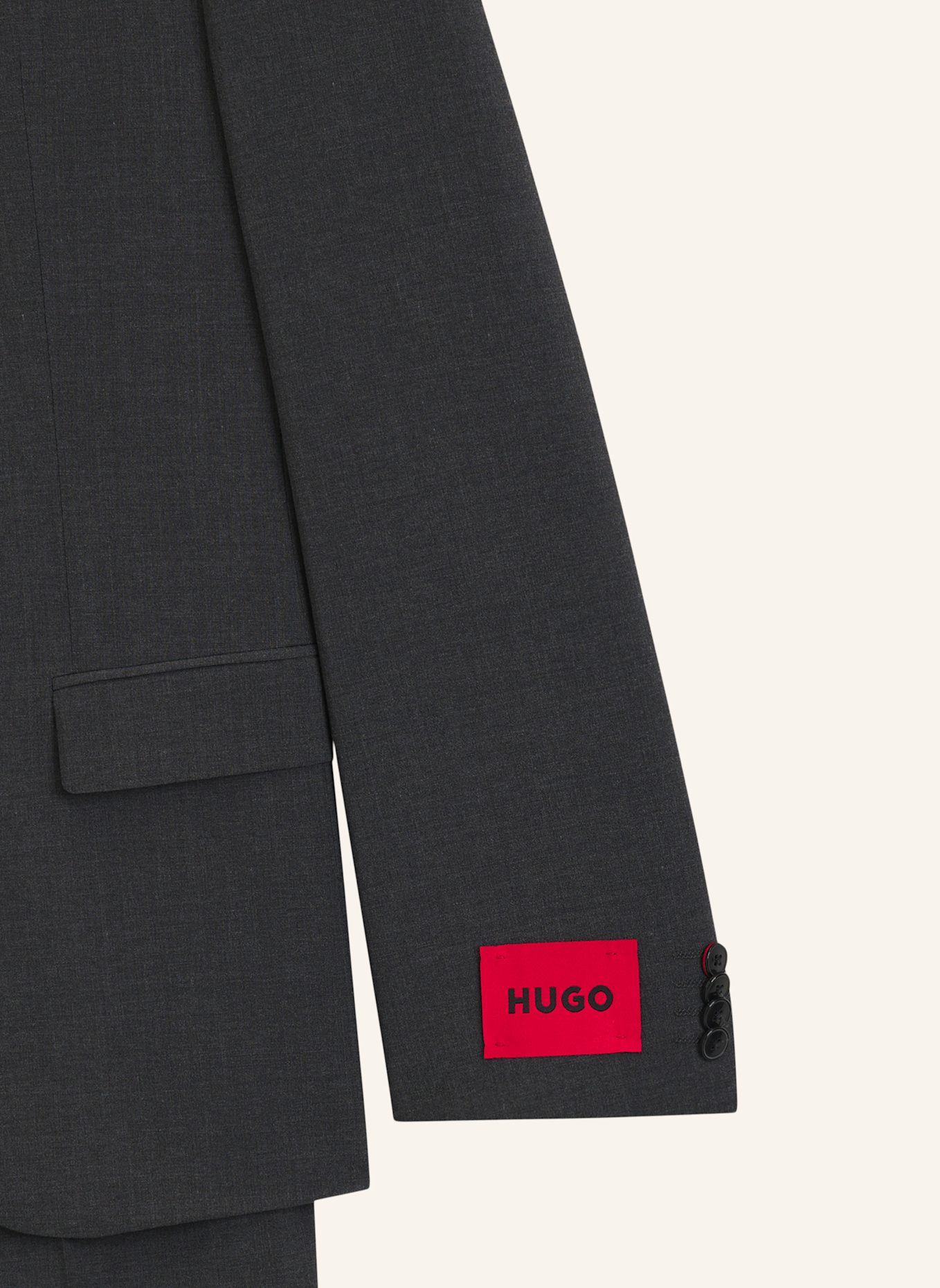 HUGO Business Anzug HENRY/GETLIN231X Slim Fit: DUNKELGRAU