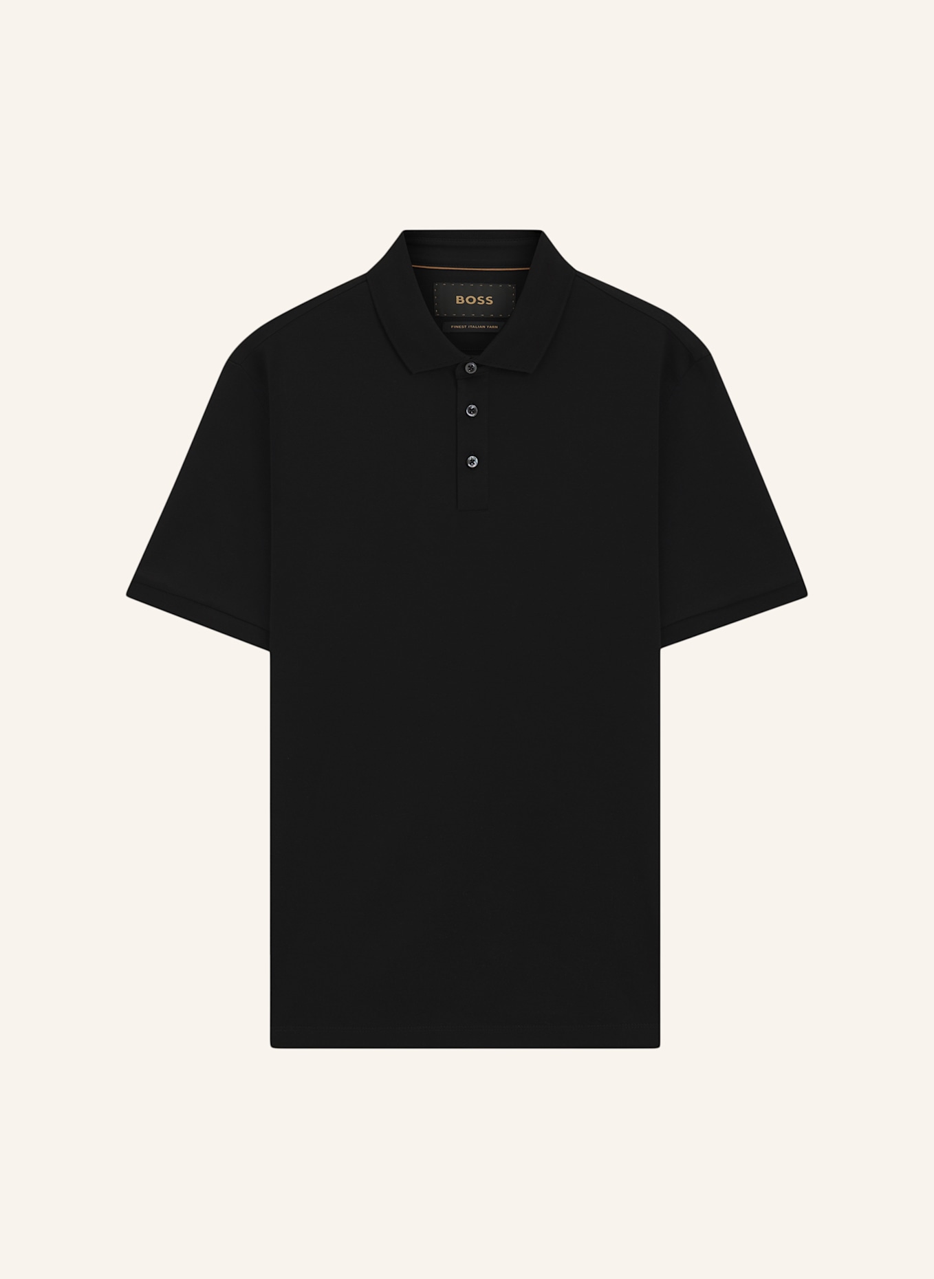 BOSS Poloshirt L-PERRY 14 Regular Fit: SCHWARZ