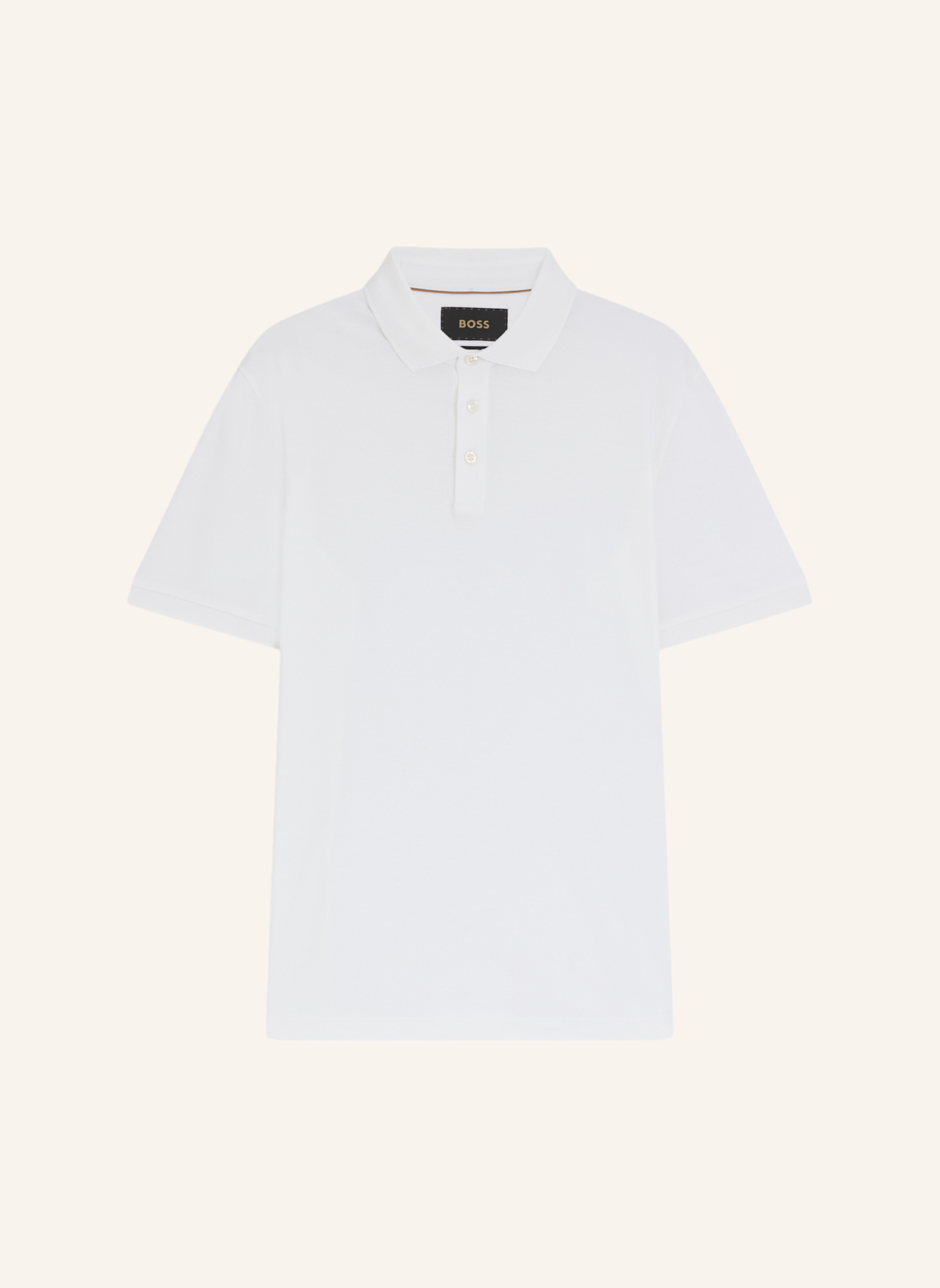 BOSS Poloshirt L-PERRY 14 Regular Fit: WEISS