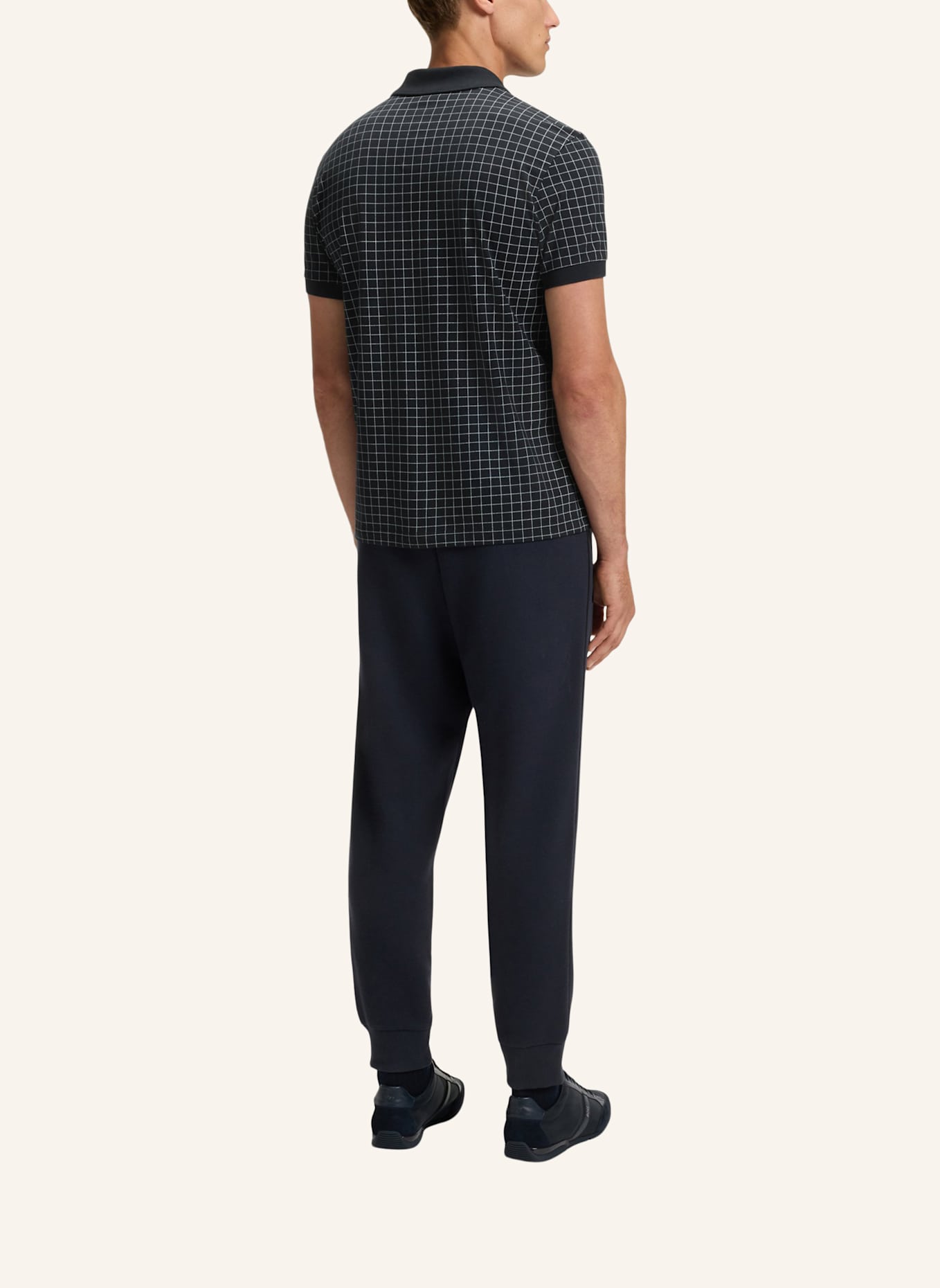 BOSS Poloshirt POLO CHECK GL Regular Fit: DUNKELBLAU