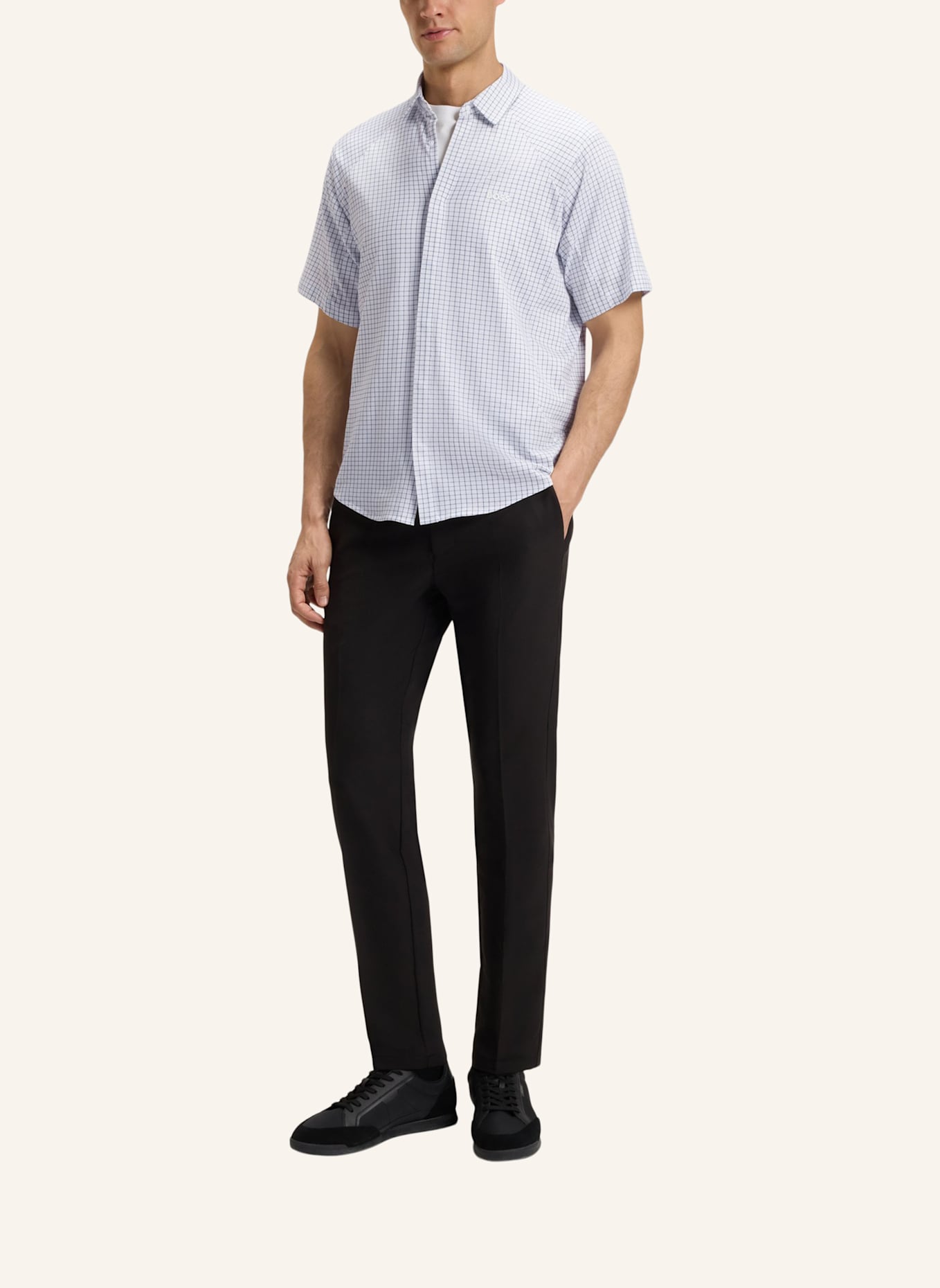 BOSS Casual Hemd B_EXCURSE_S Regular Fit: WEISS