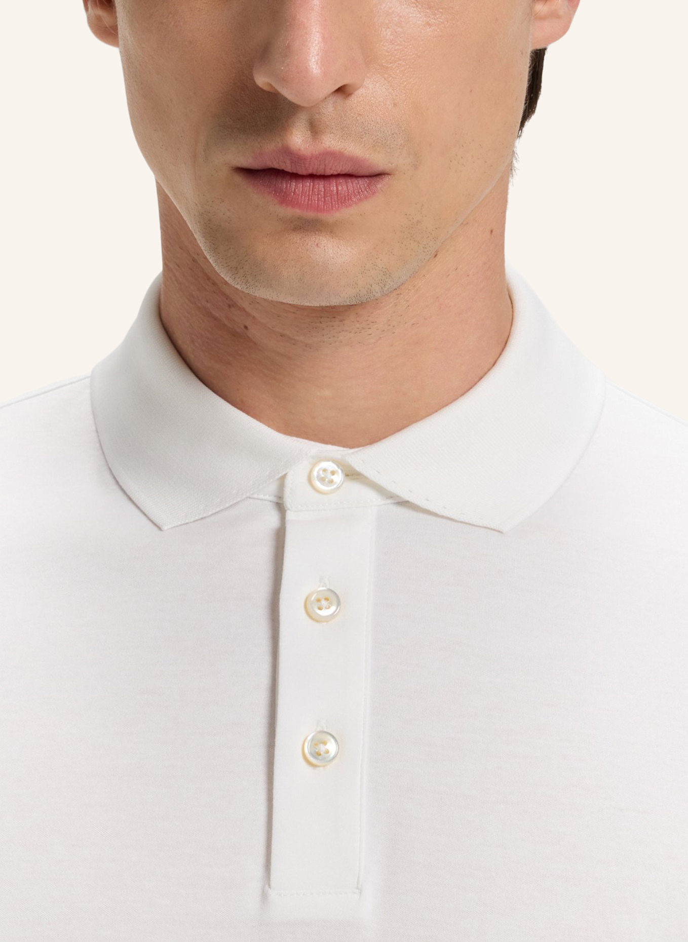 BOSS Poloshirt L-PERRY 14 Regular Fit: WEISS