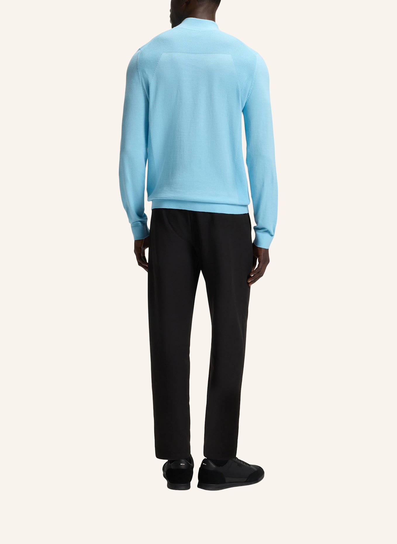 BOSS Pullover K_MOMENTUM-LITE MN Regular Fit: HELLBLAU