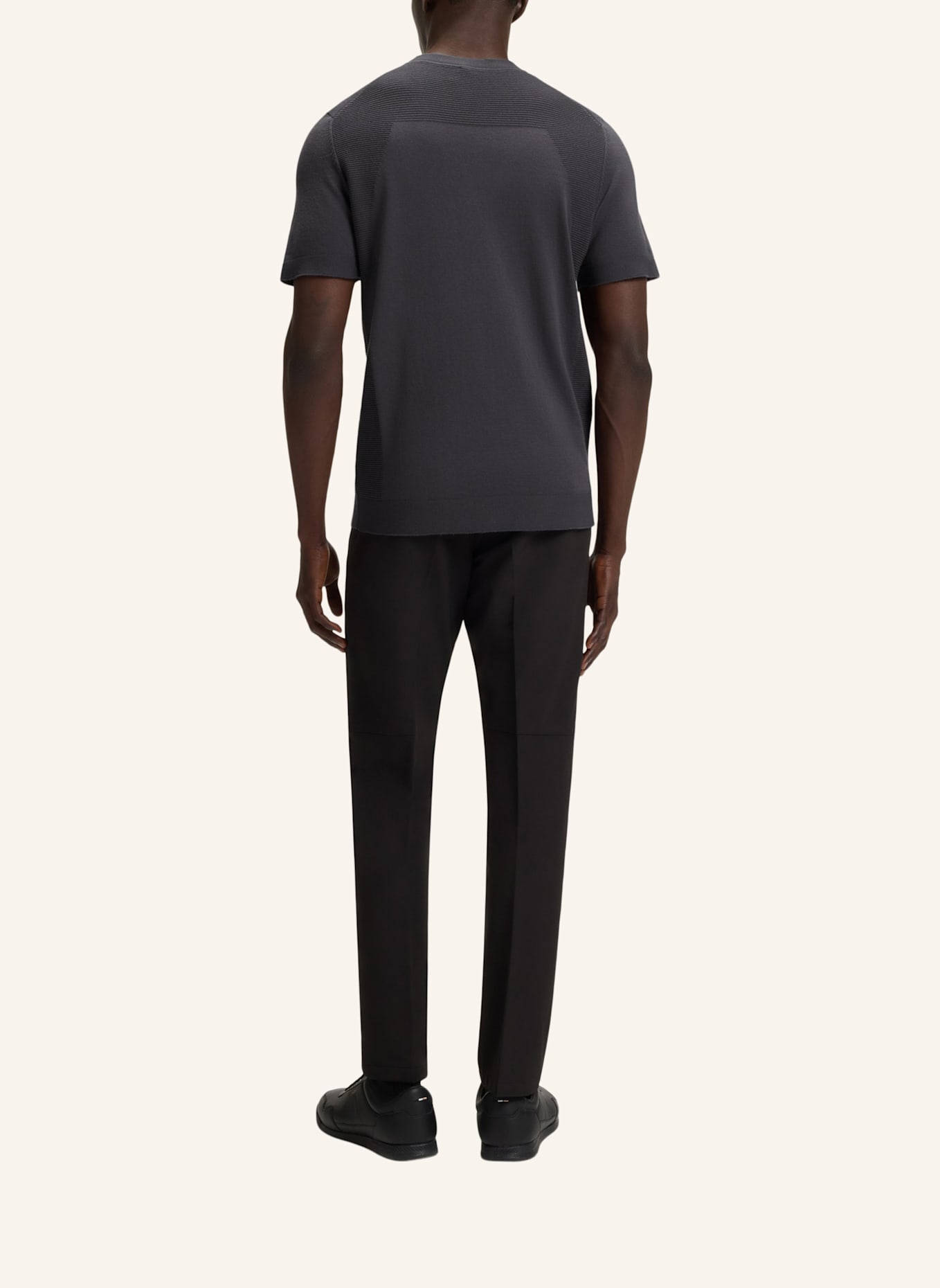 BOSS Pullover K_MOMENTUM-LITE T Regular Fit: DUNKELGRAU