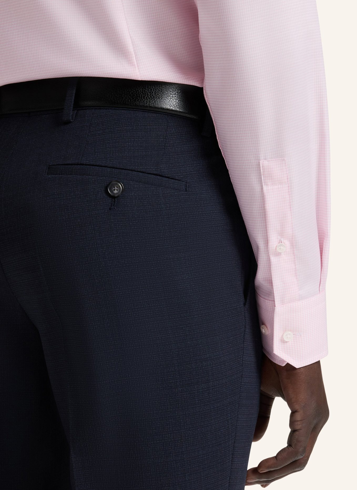 BOSS Business Hemd H-HANK-SPR-B1-C1-253 Slim Fit: HELLROSA