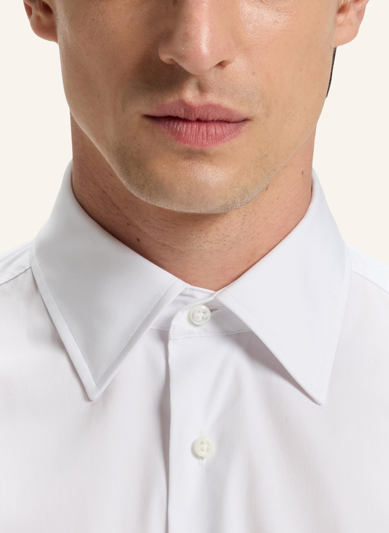 BOSS Business Hemd L-HAYS-KENT-C1-243 Slim Fit: WEISS