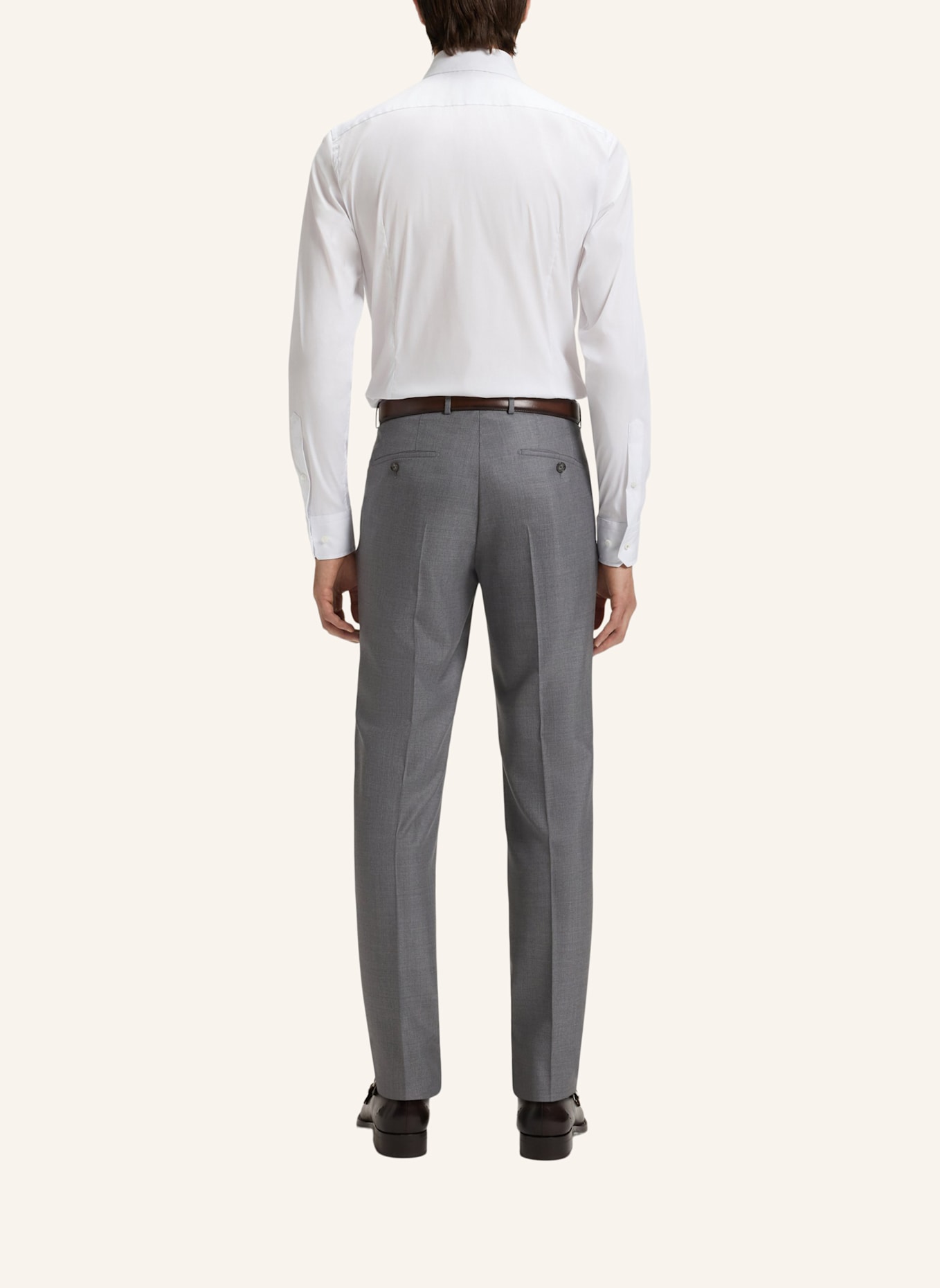 BOSS Business Hemd L-HAYS-KENT-C1-243 Slim Fit: WEISS