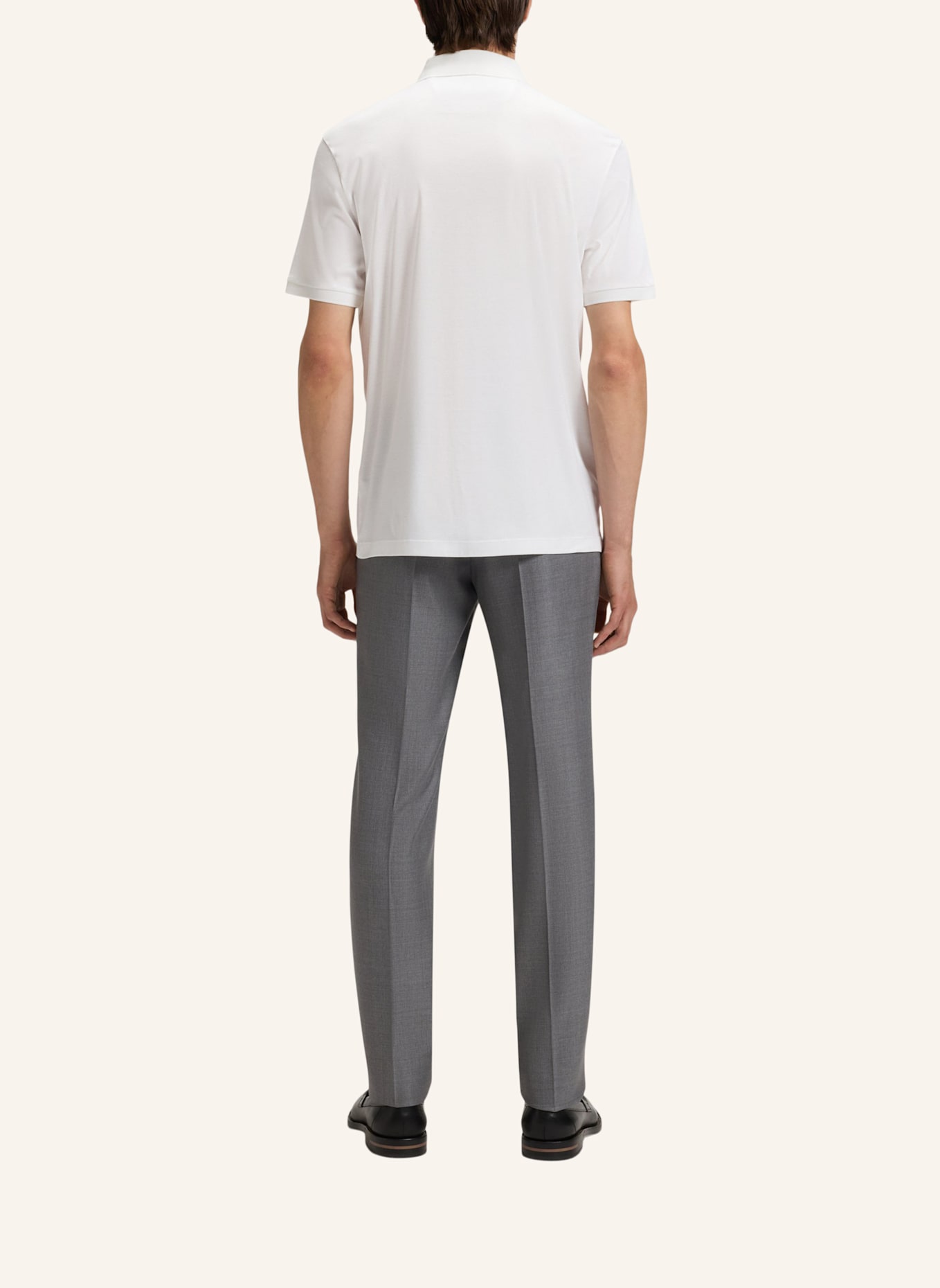 BOSS Poloshirt L-PERRY 14 Regular Fit: WEISS