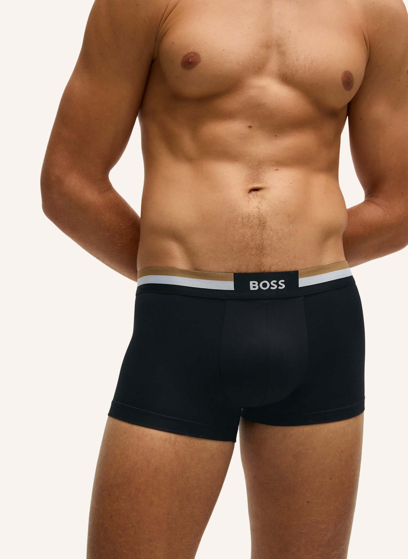 BOSS Boxershort TRUNK 3P MOTION: SCHWARZ