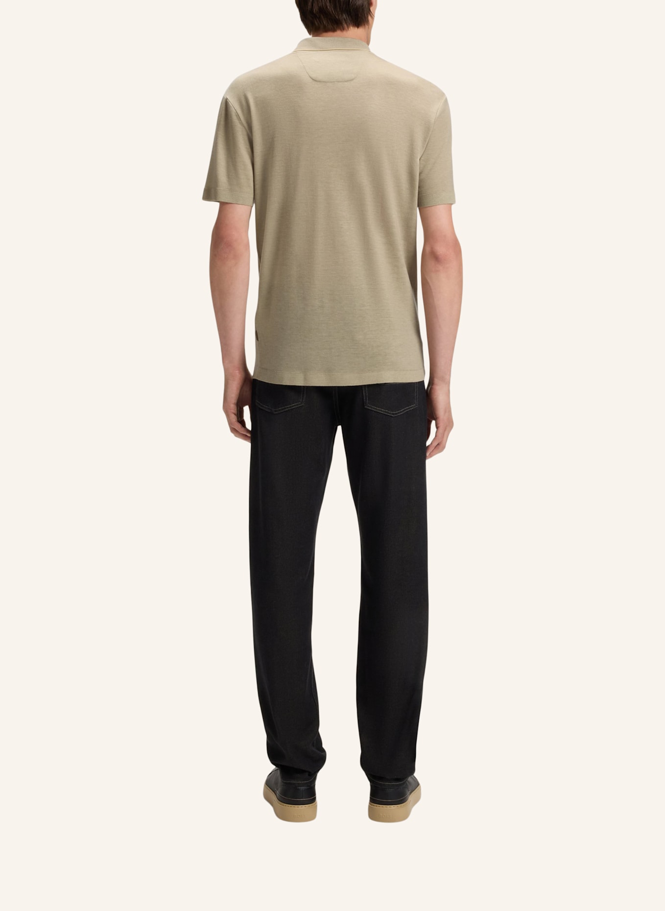 BOSS Poloshirt L-ROBYN_AM Regular Fit: KHAKI