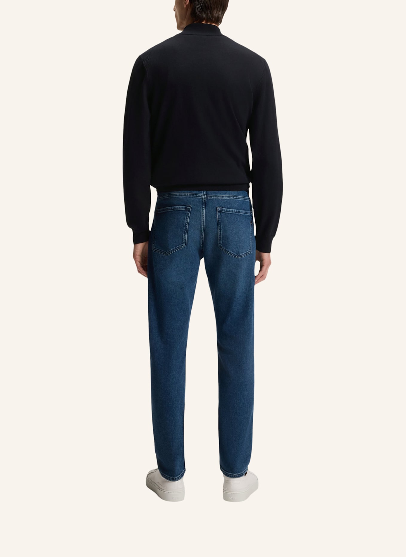 BOSS Pullover PADRO-L Regular Fit: DUNKELBLAU