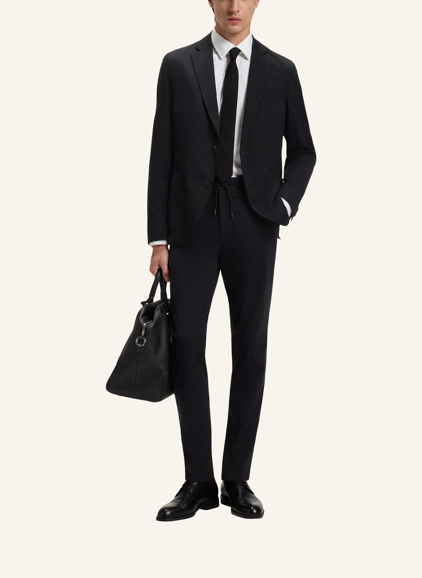 BOSS Business Hose P-GENIUSJ-RDS-WG-233 Slim Fit: SCHWARZ