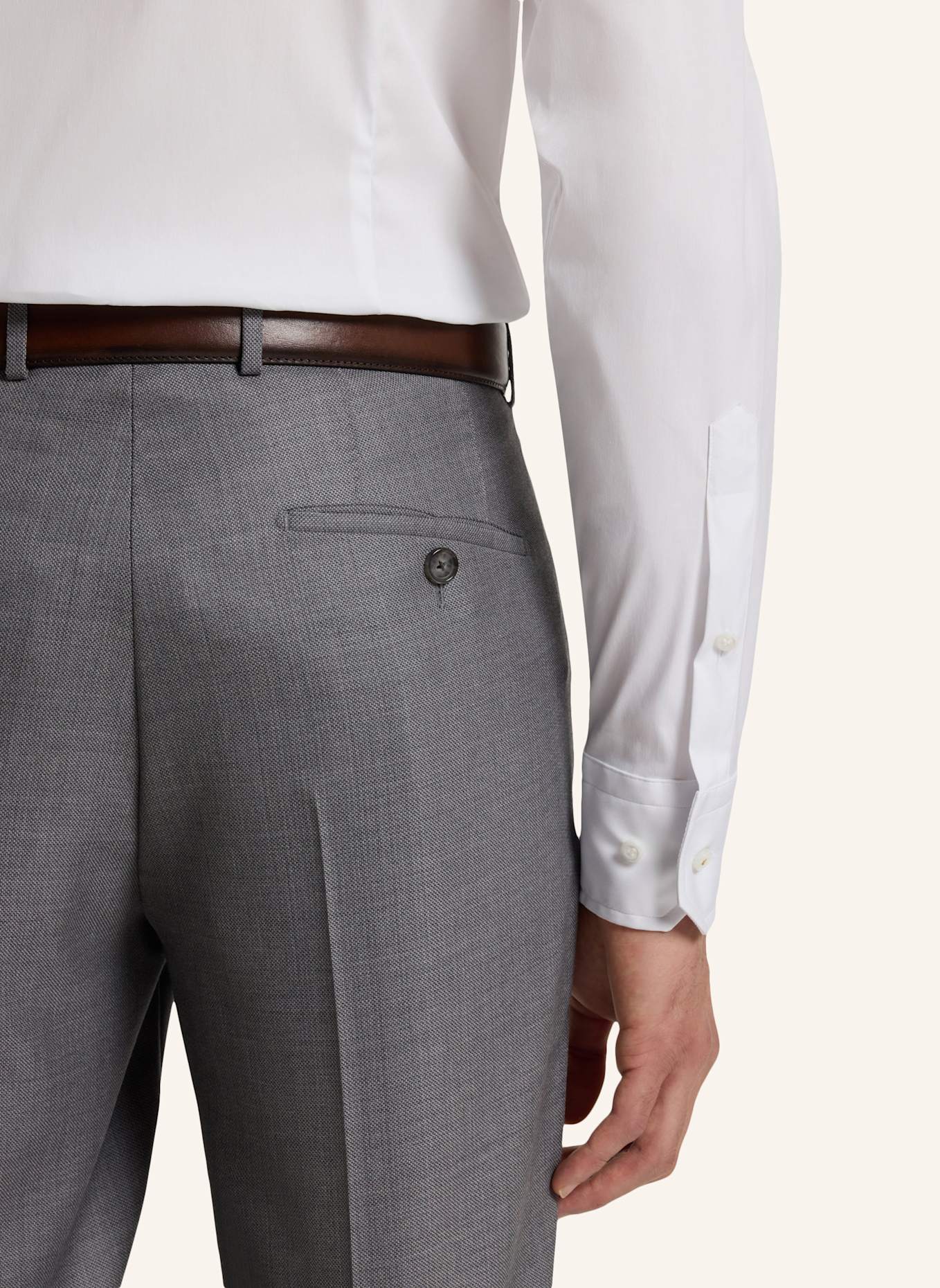 BOSS Business Hemd L-HAYS-KENT-C1-243 Slim Fit: WEISS