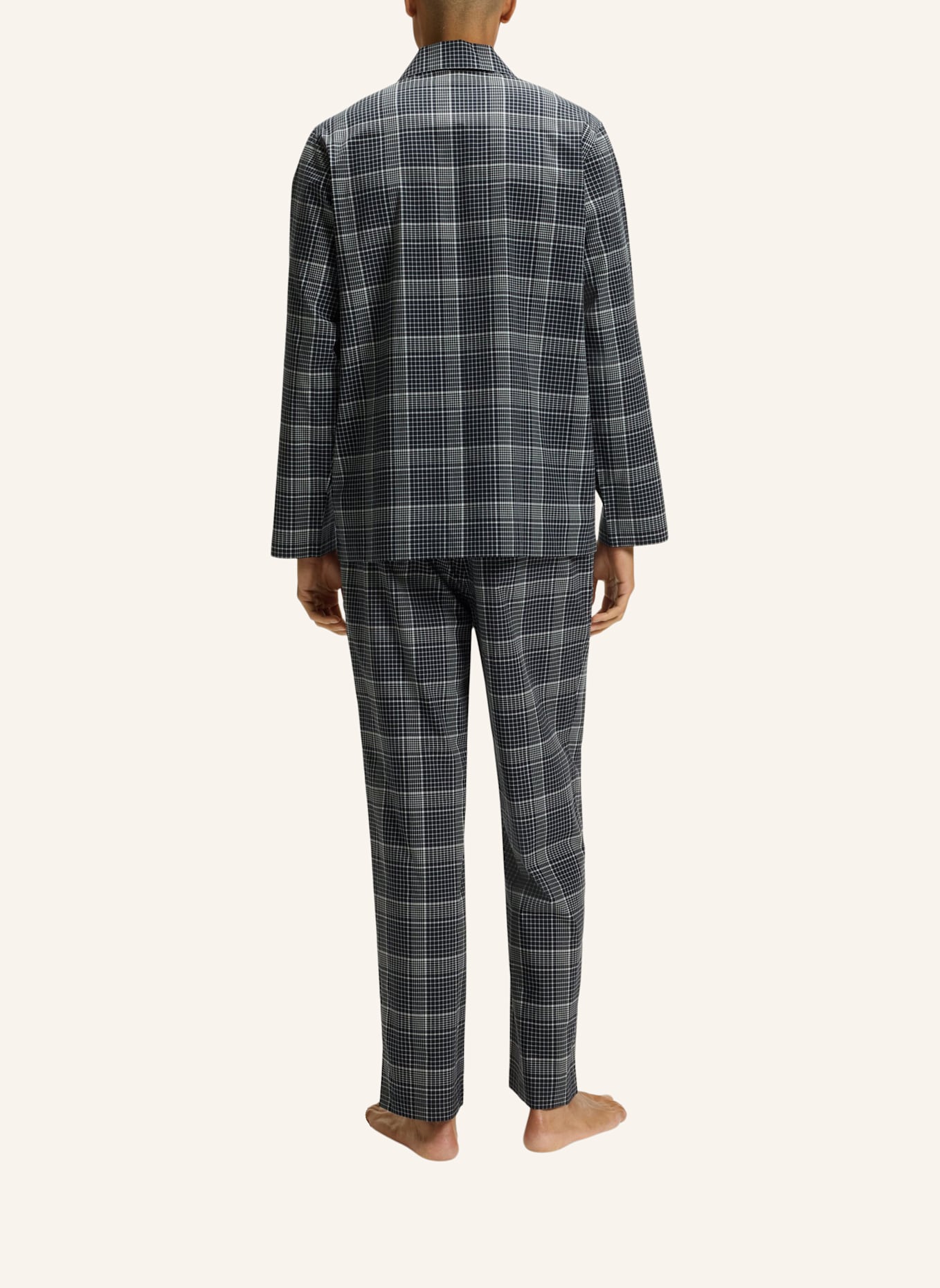 BOSS Pyjama-Set CHRIS PATTERN PYJAMA Regular Fit: DUNKELBLAU