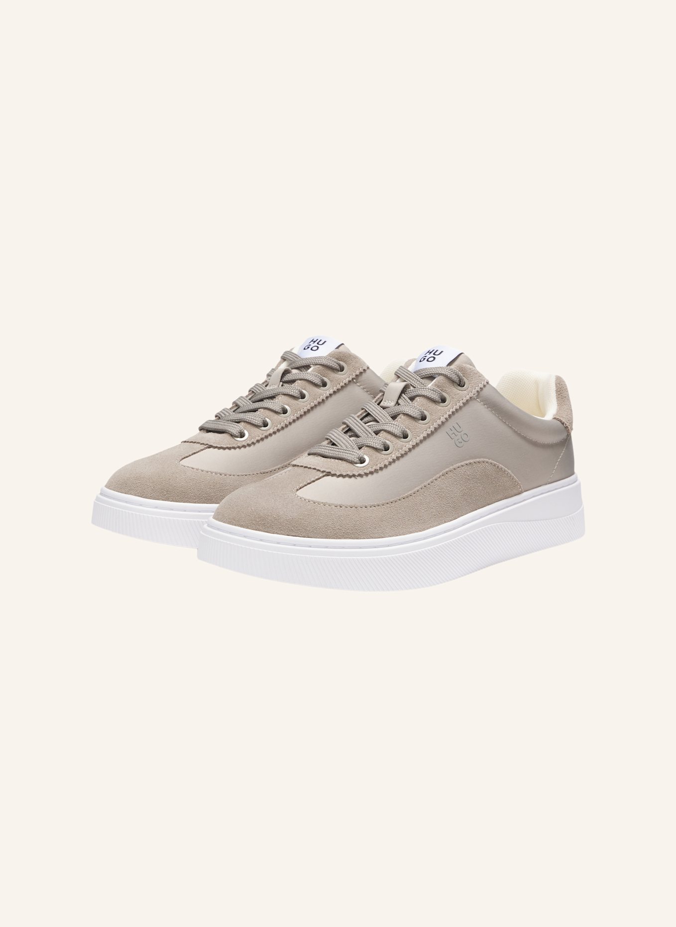 HUGO Turnschuh LYZZ_TENN_STSD: BEIGE