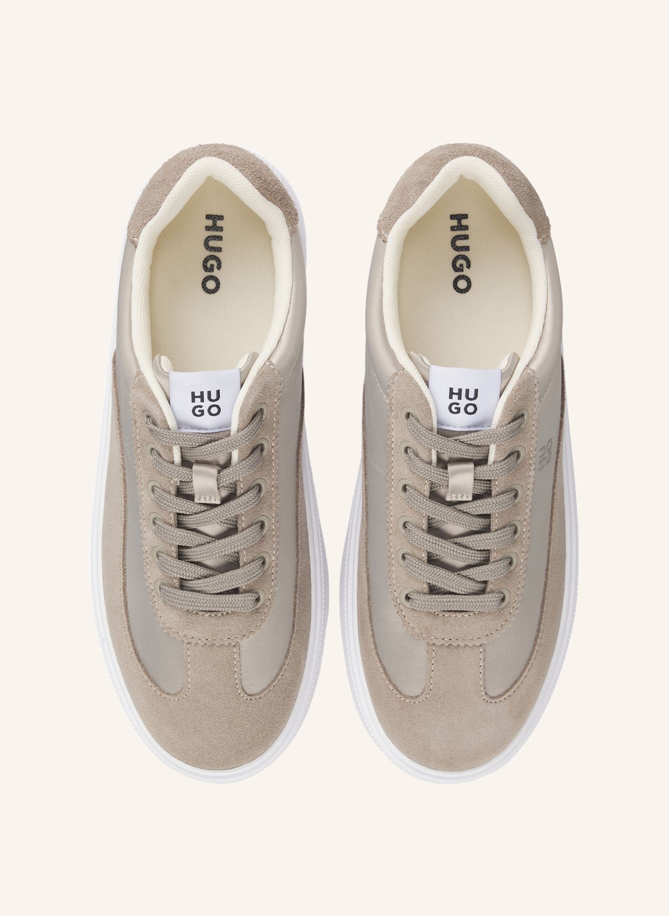 HUGO Turnschuh LYZZ_TENN_STSD: BEIGE