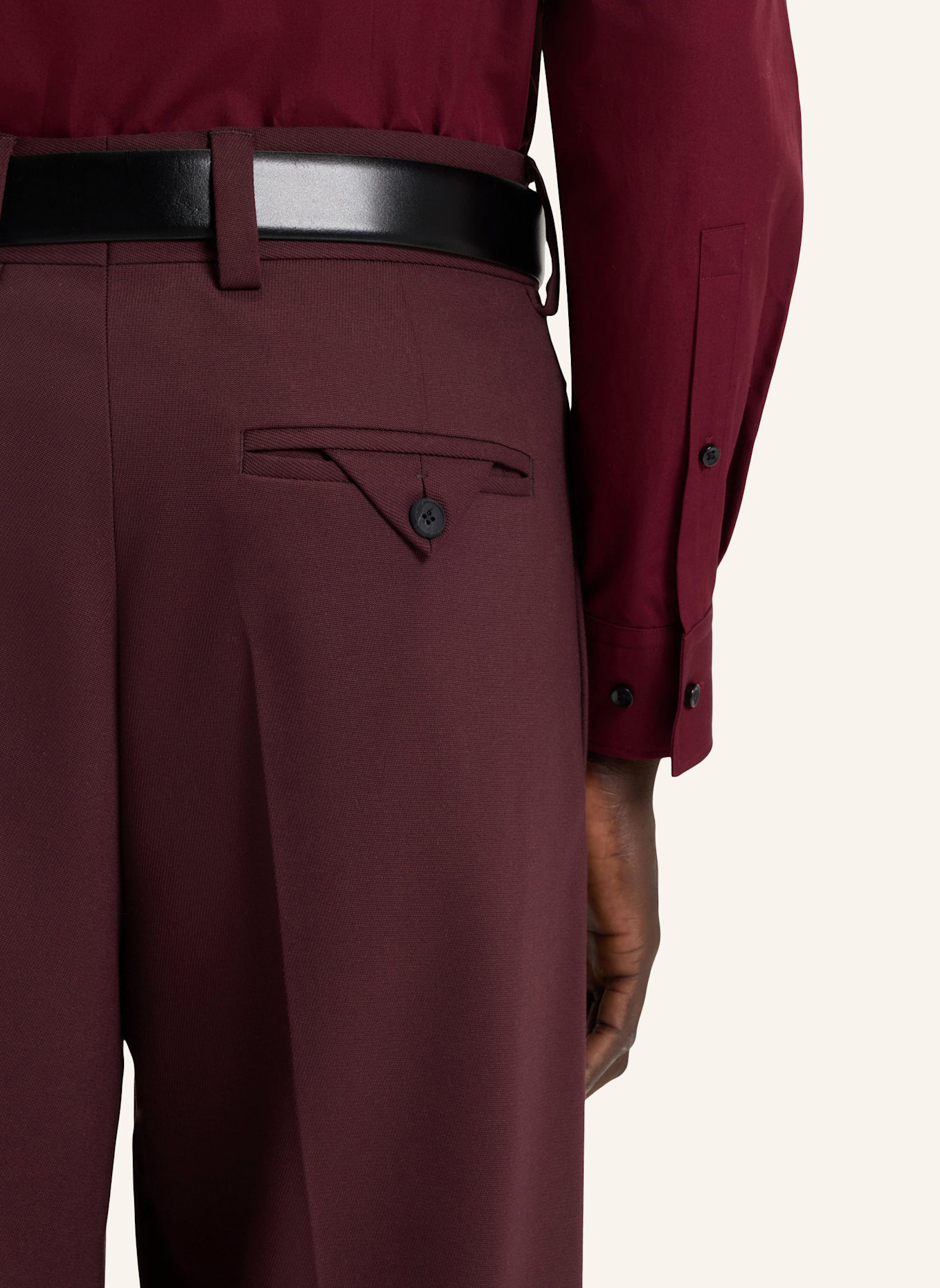 HUGO Business Hose FLIPS251X Modern Fit: DUNKELROT
