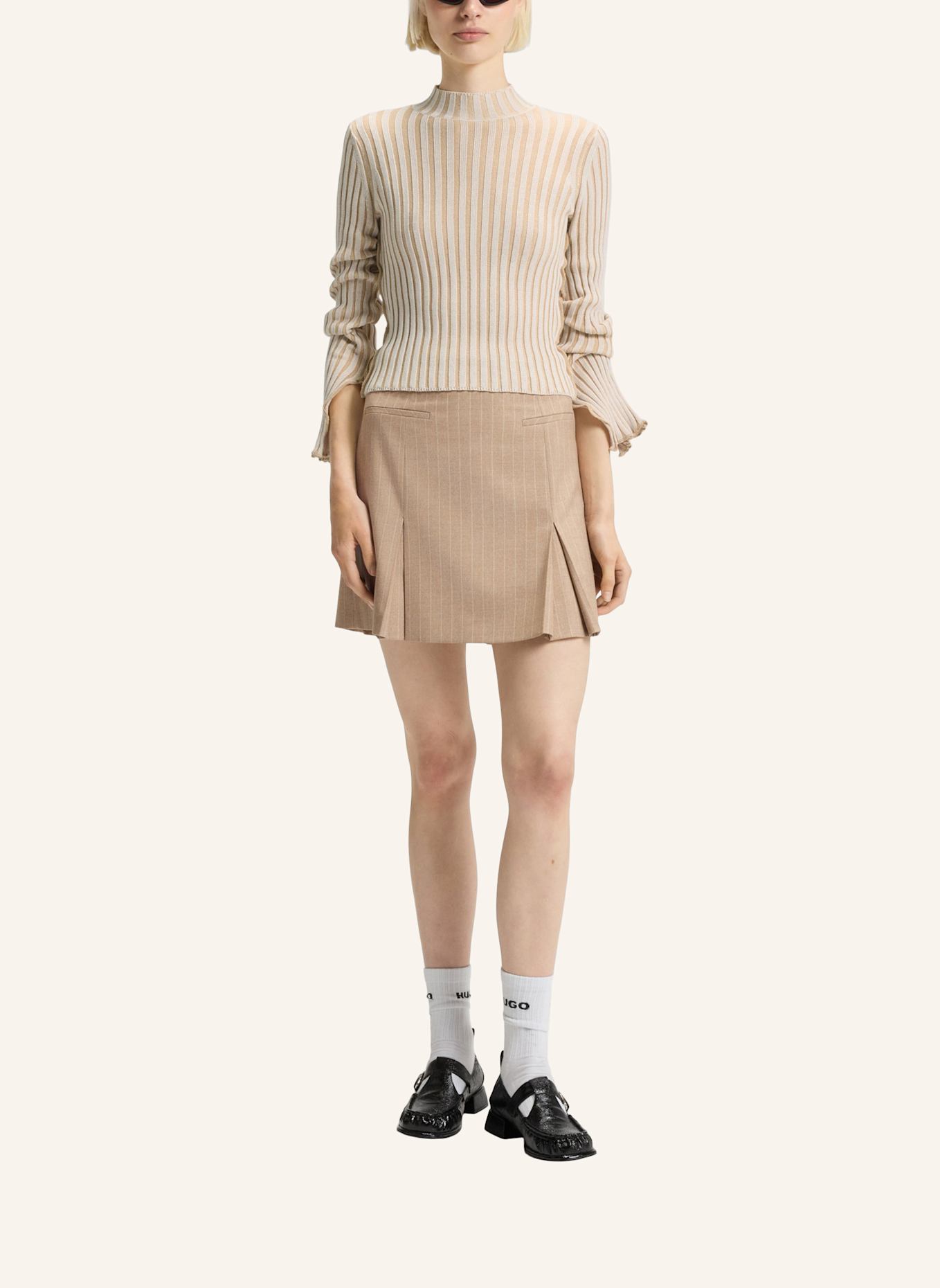 HUGO Pullover SOVERIE Slim Fit: BEIGE