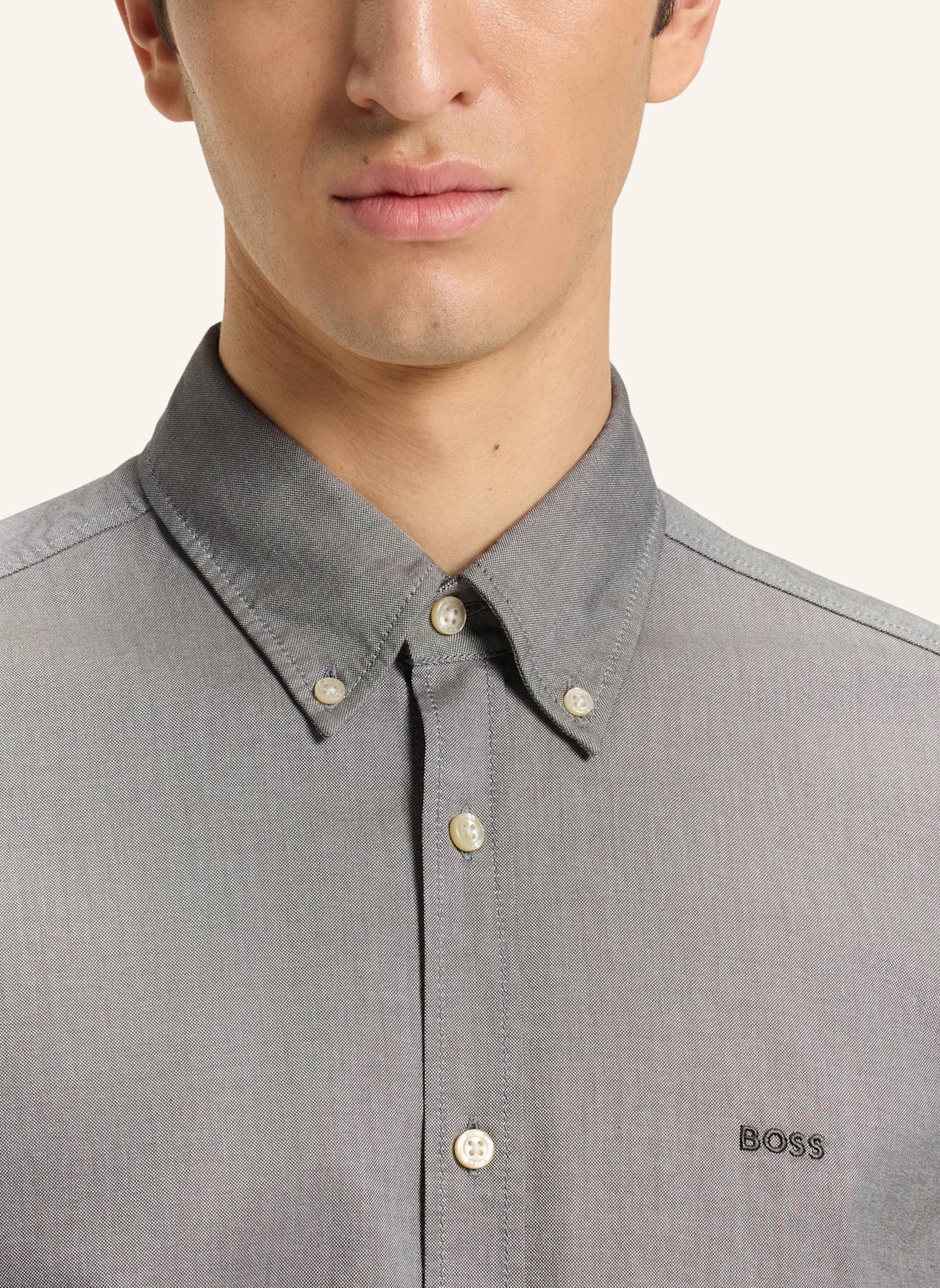 BOSS Hemd RICKERT_M Regular Fit: GRÜN