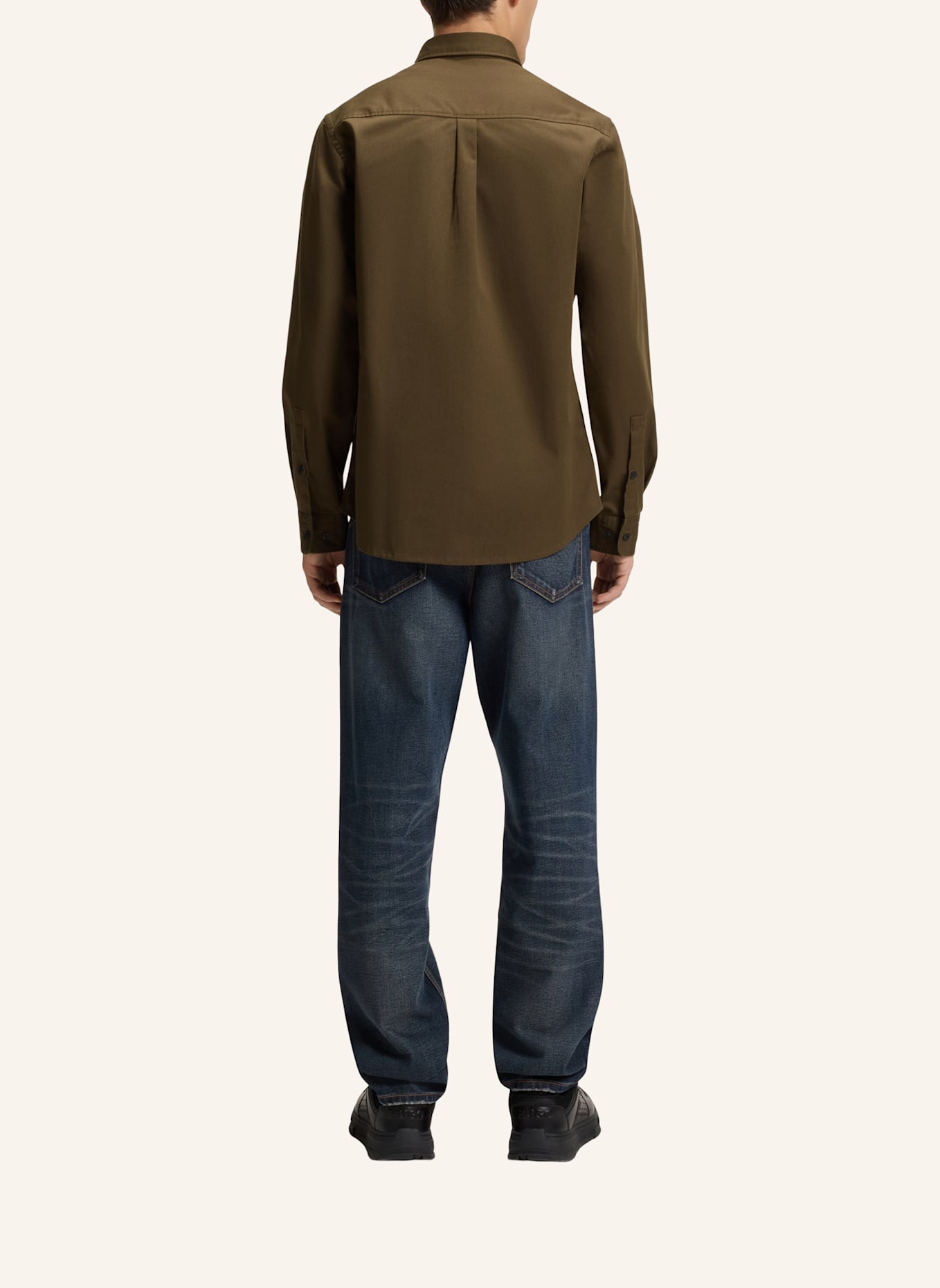 HUGO Business Hemd EGRIN Relaxed Fit: GRÜN