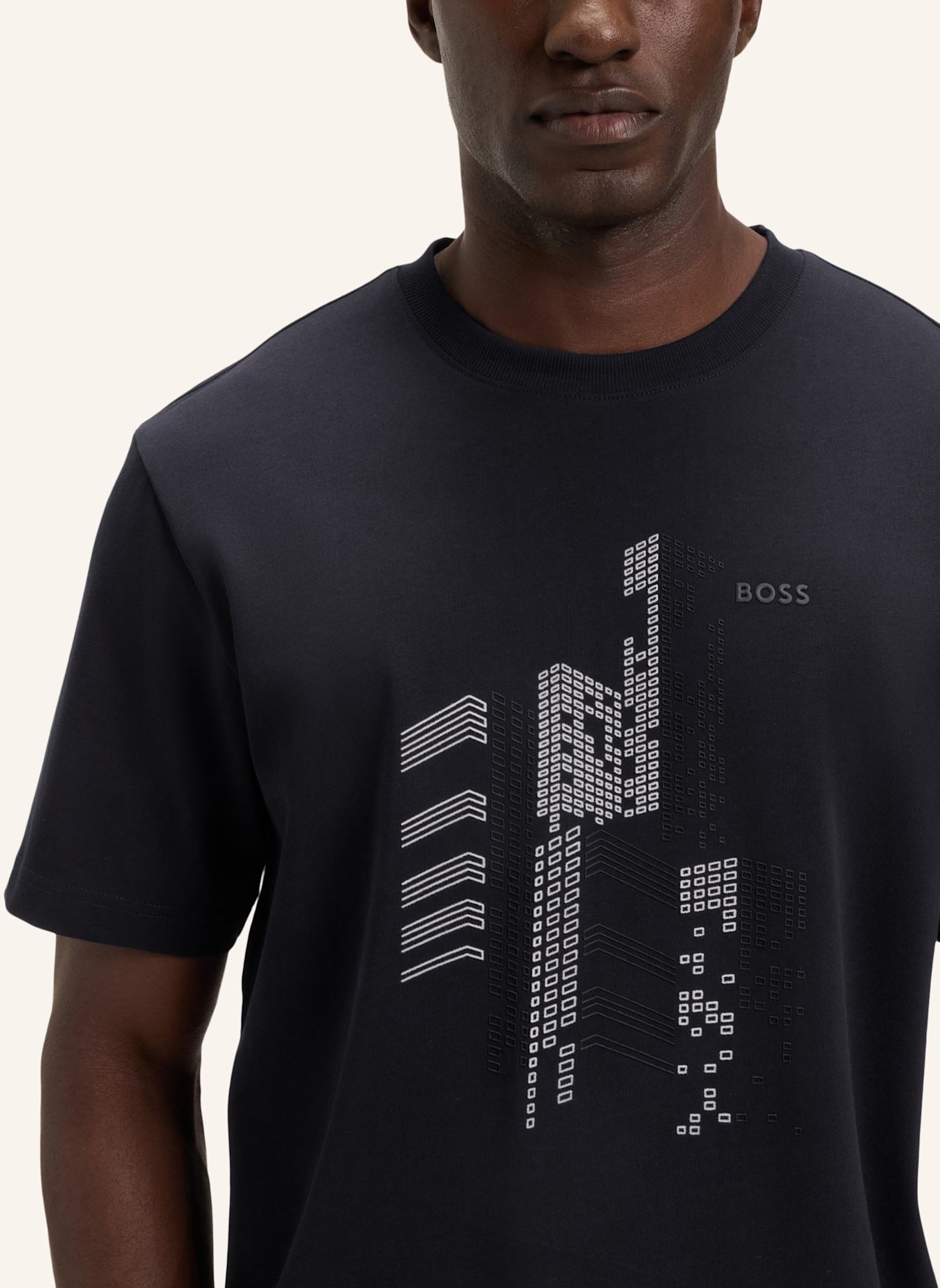 BOSS T-Shirt TEE GRX ZONE Relaxed Fit: DUNKELBLAU