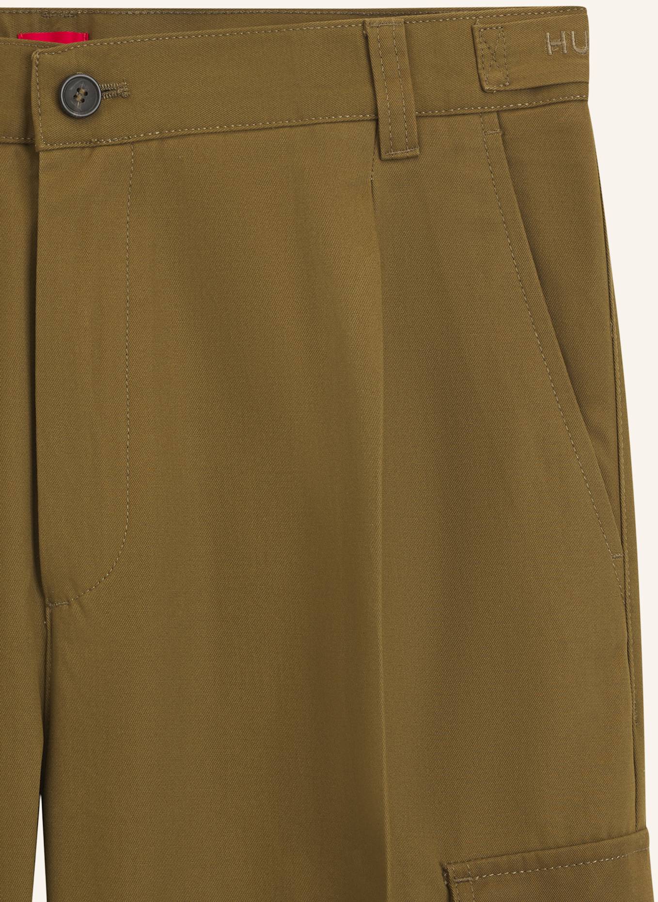 HUGO Cargohose GRAYSEN Regular Fit: GRÜN