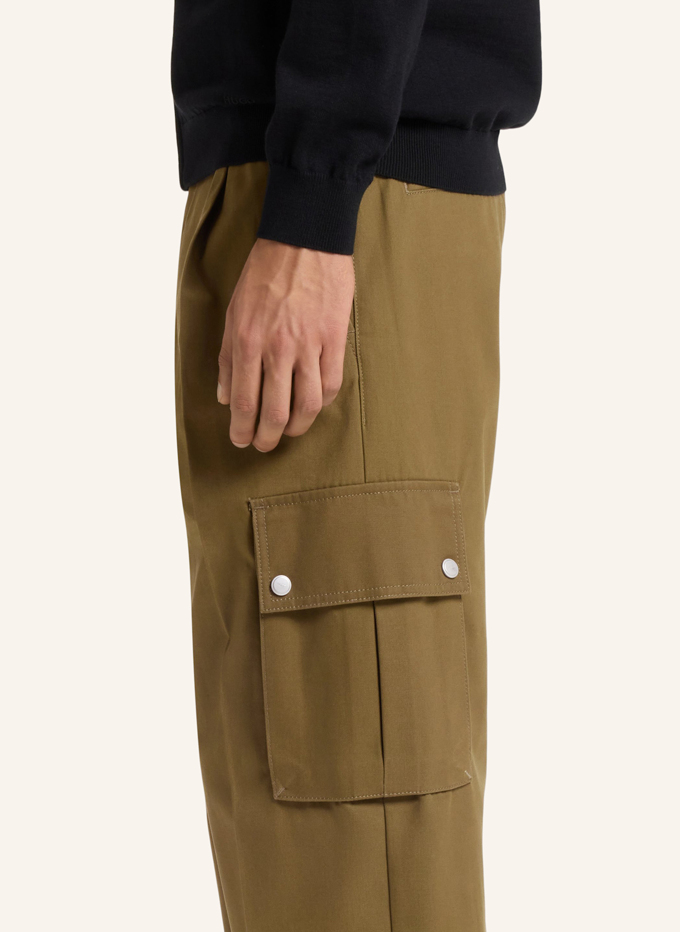 HUGO Cargohose GRAYSEN Regular Fit: GRÜN