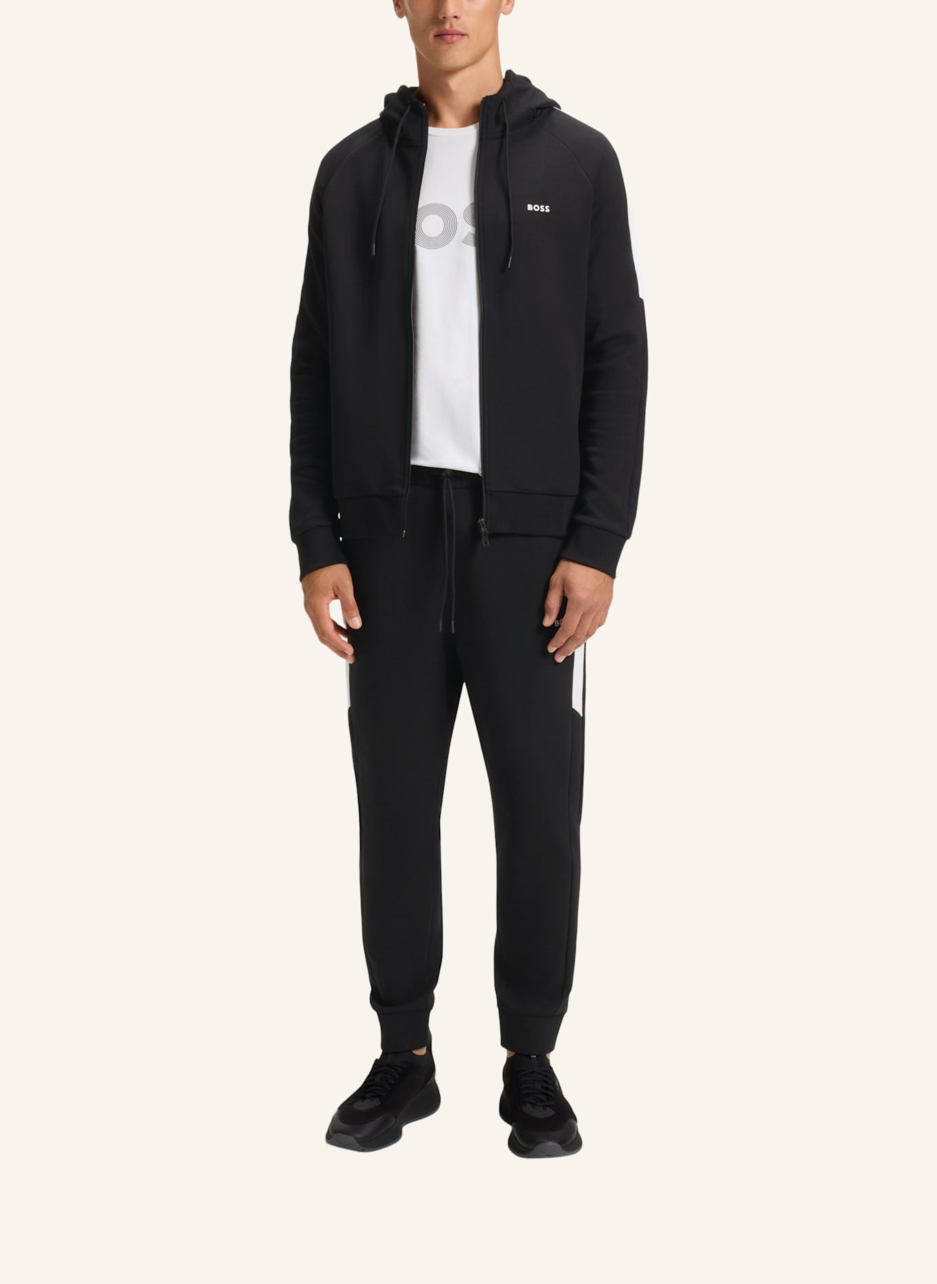BOSS Sweatshirt TRACKSUIT SET_IN Regular Fit: SCHWARZ