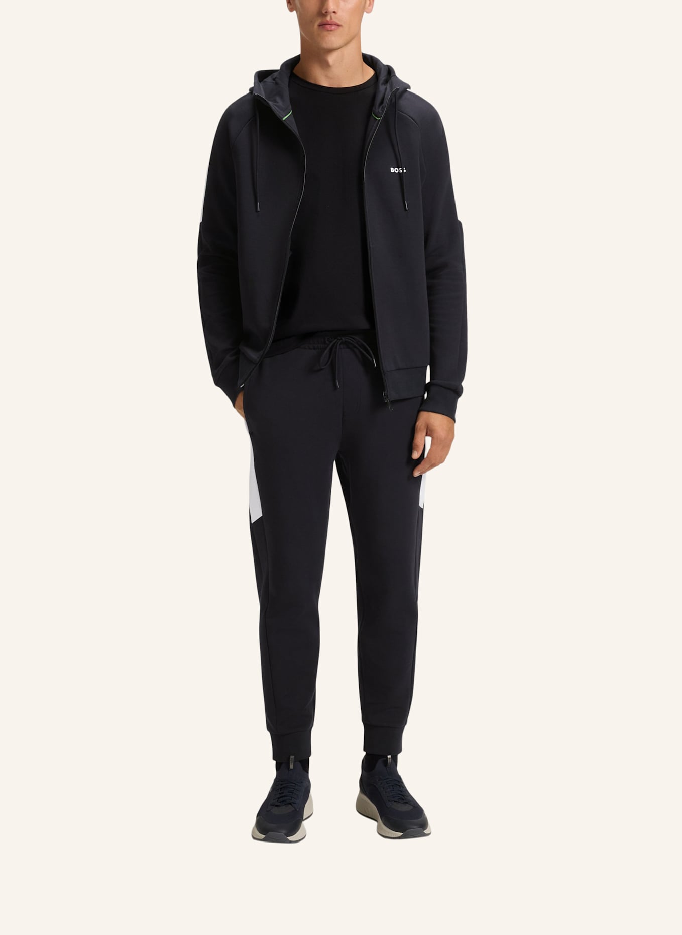BOSS Sweatshirt TRACKSUIT SET_IN Regular Fit: DUNKELBLAU
