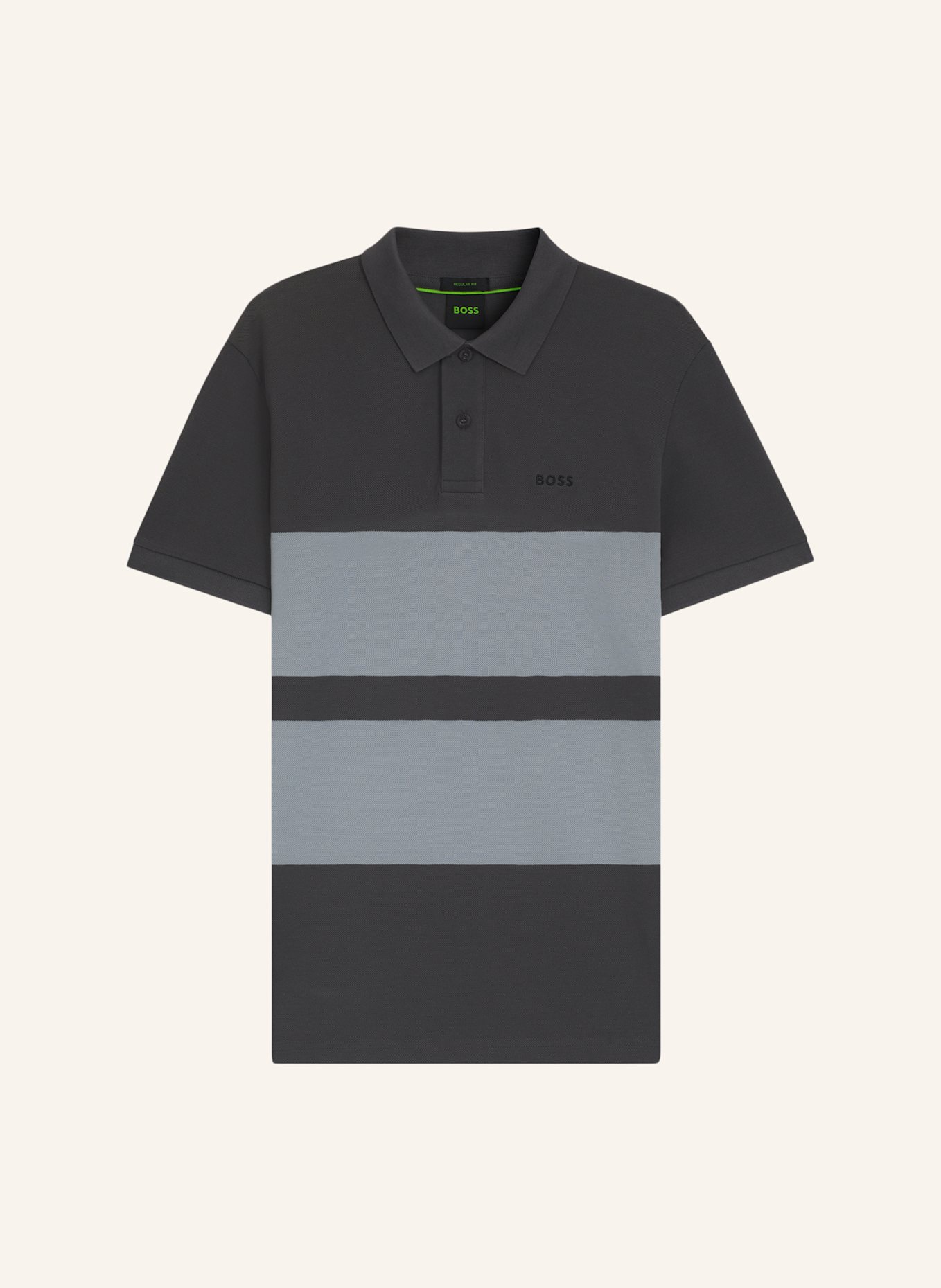 BOSS Poloshirt POLO STRIPE ZONE Regular Fit: DUNKELGRAU