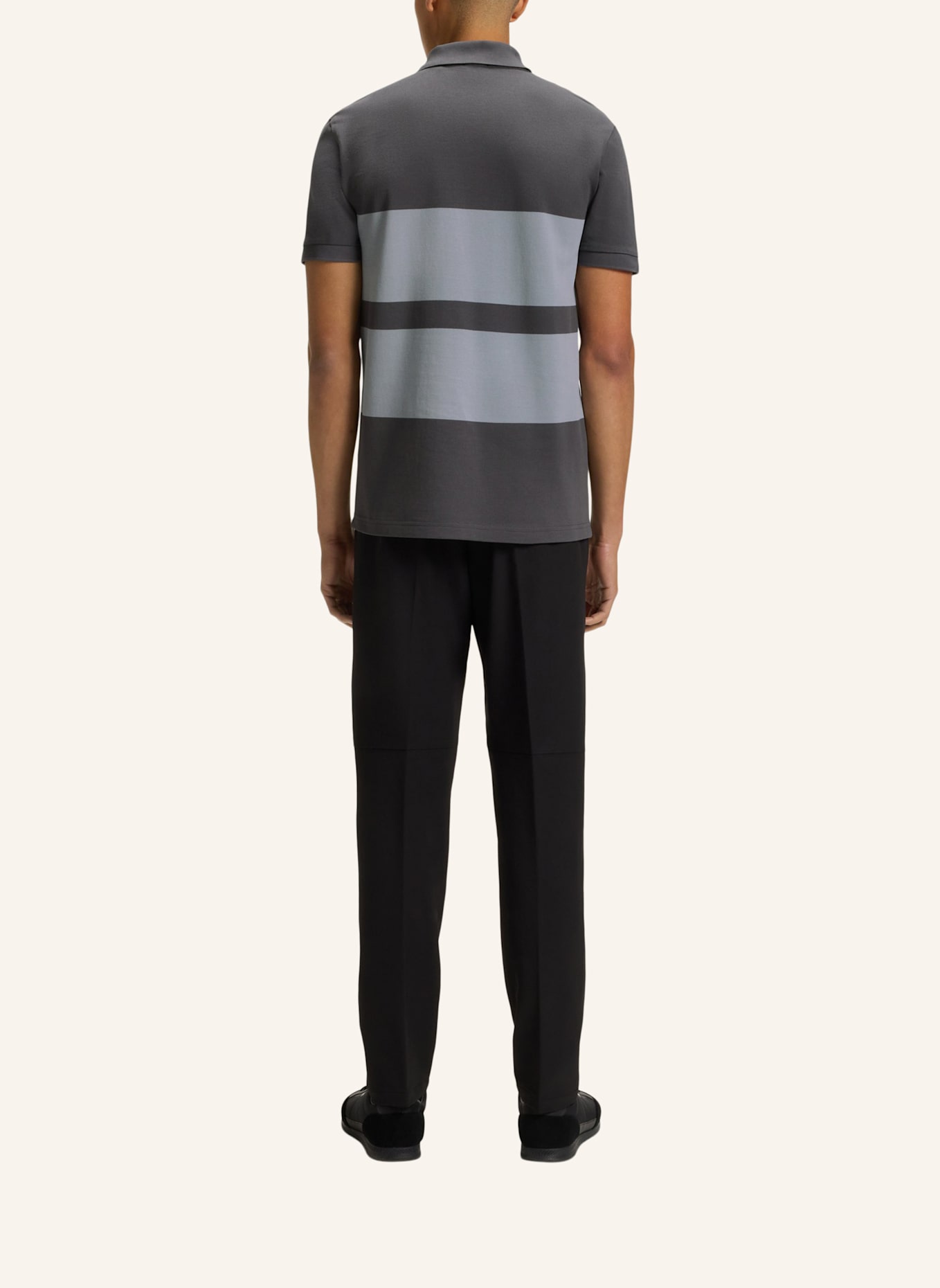 BOSS Poloshirt POLO STRIPE ZONE Regular Fit: DUNKELGRAU