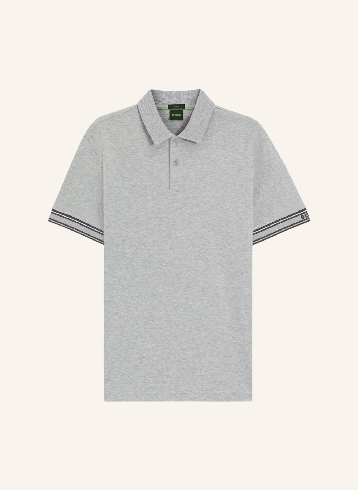 BOSS Poloshirt POLO ZONE Slim Fit: SILBER
