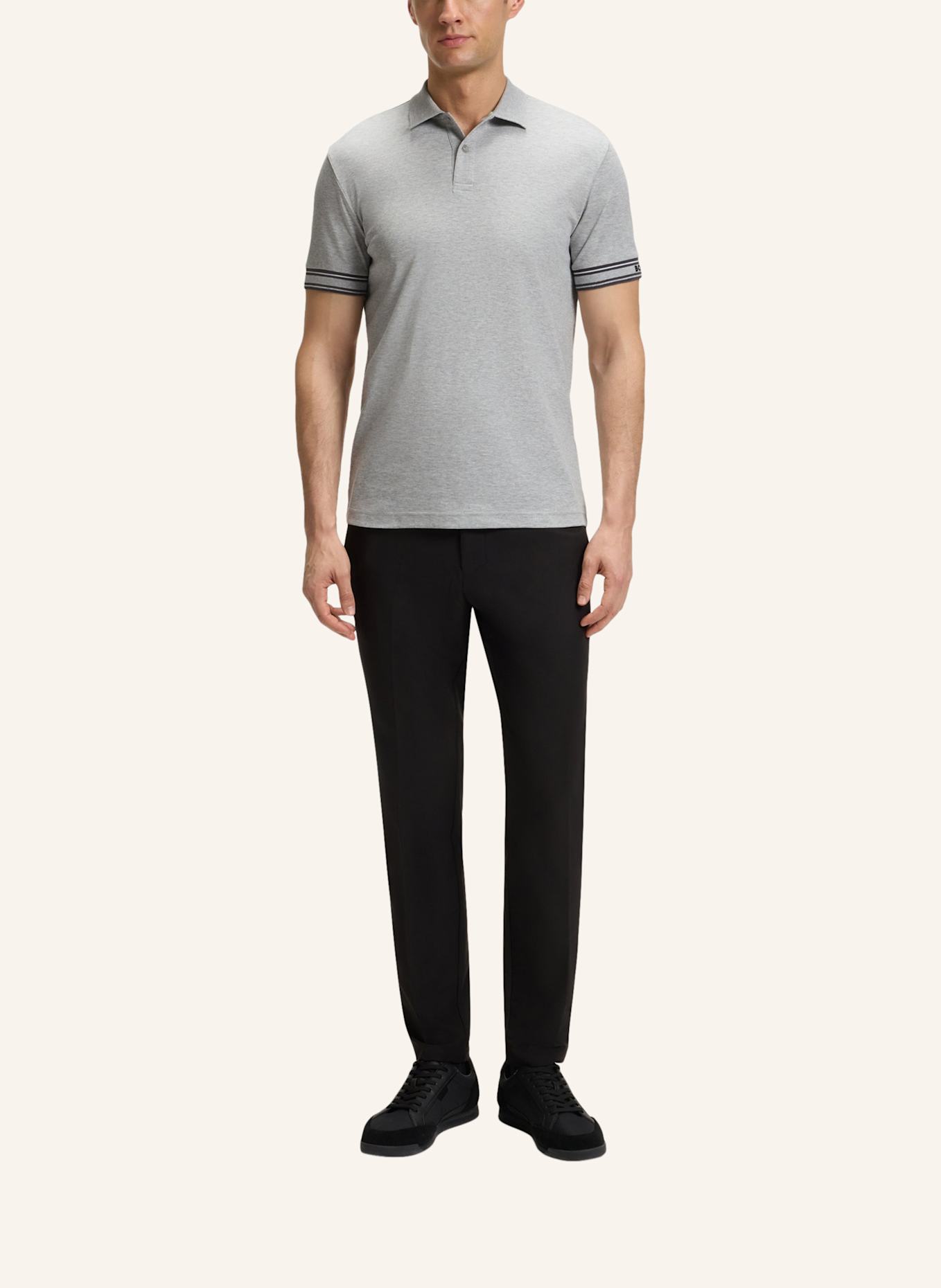 BOSS Poloshirt POLO ZONE Slim Fit: SILBER