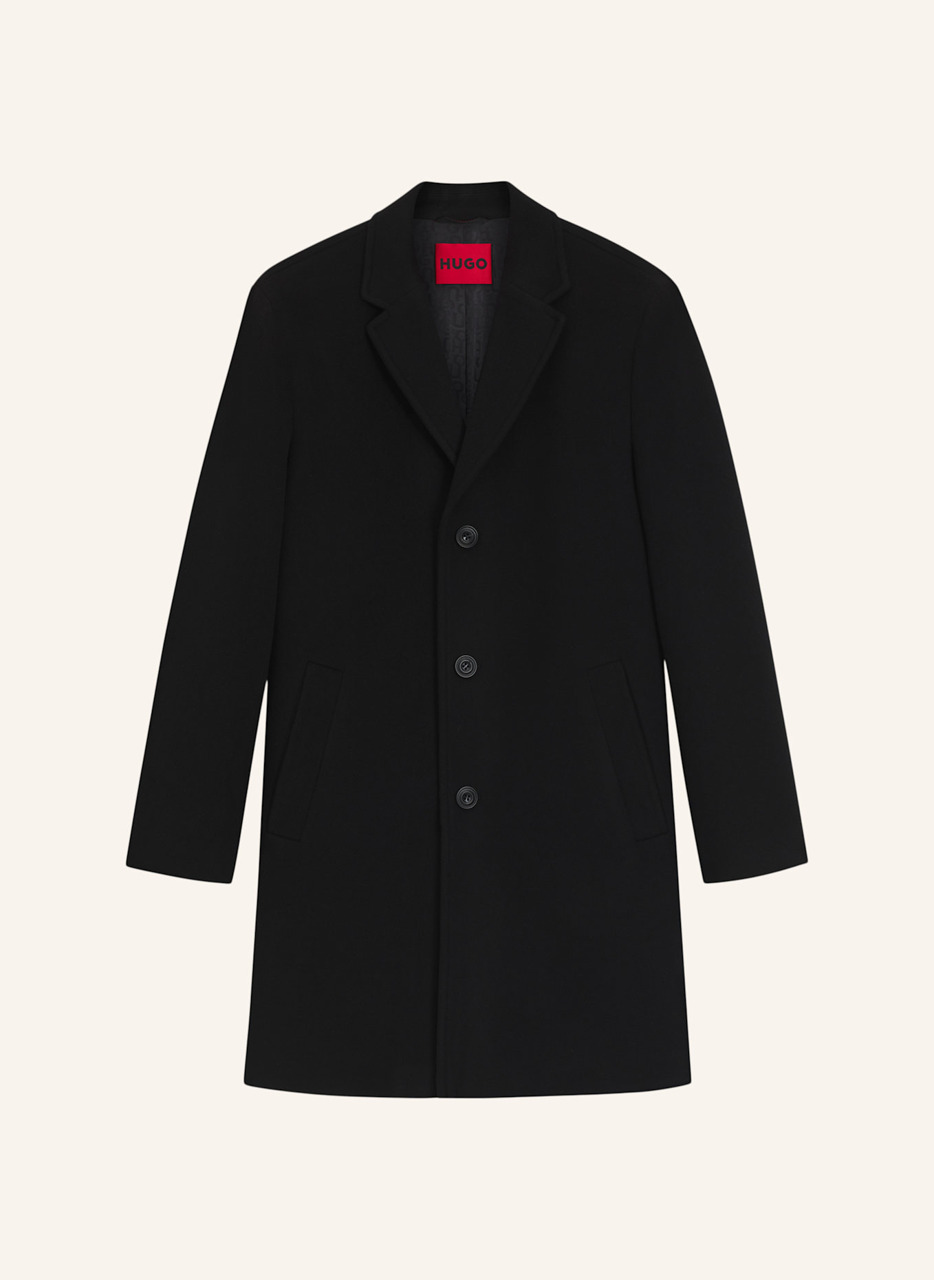 HUGO Casual Mantel MALTE2531_IN Regular Fit: SCHWARZ