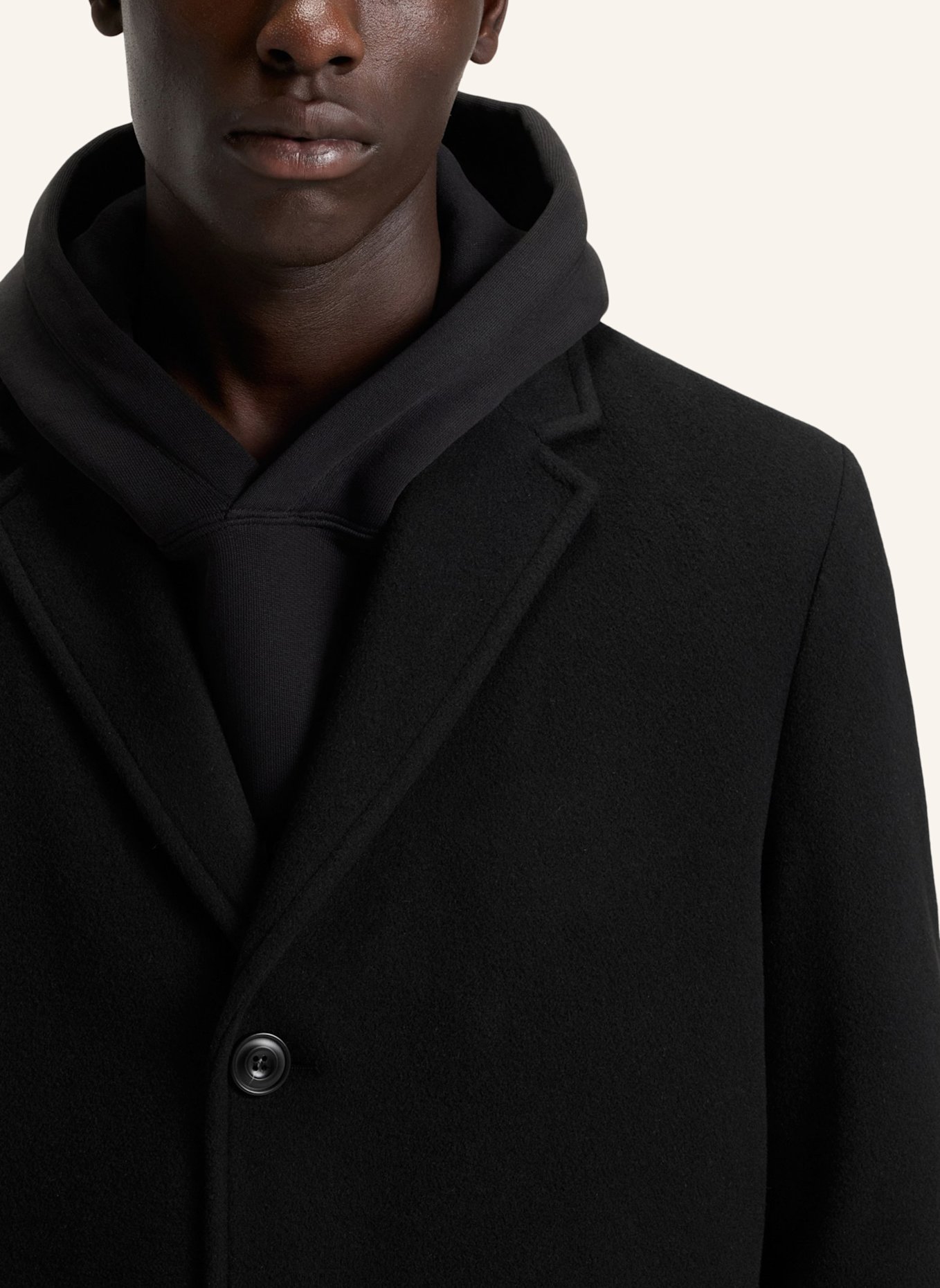 HUGO Casual Mantel MALTE2531_IN Regular Fit: SCHWARZ