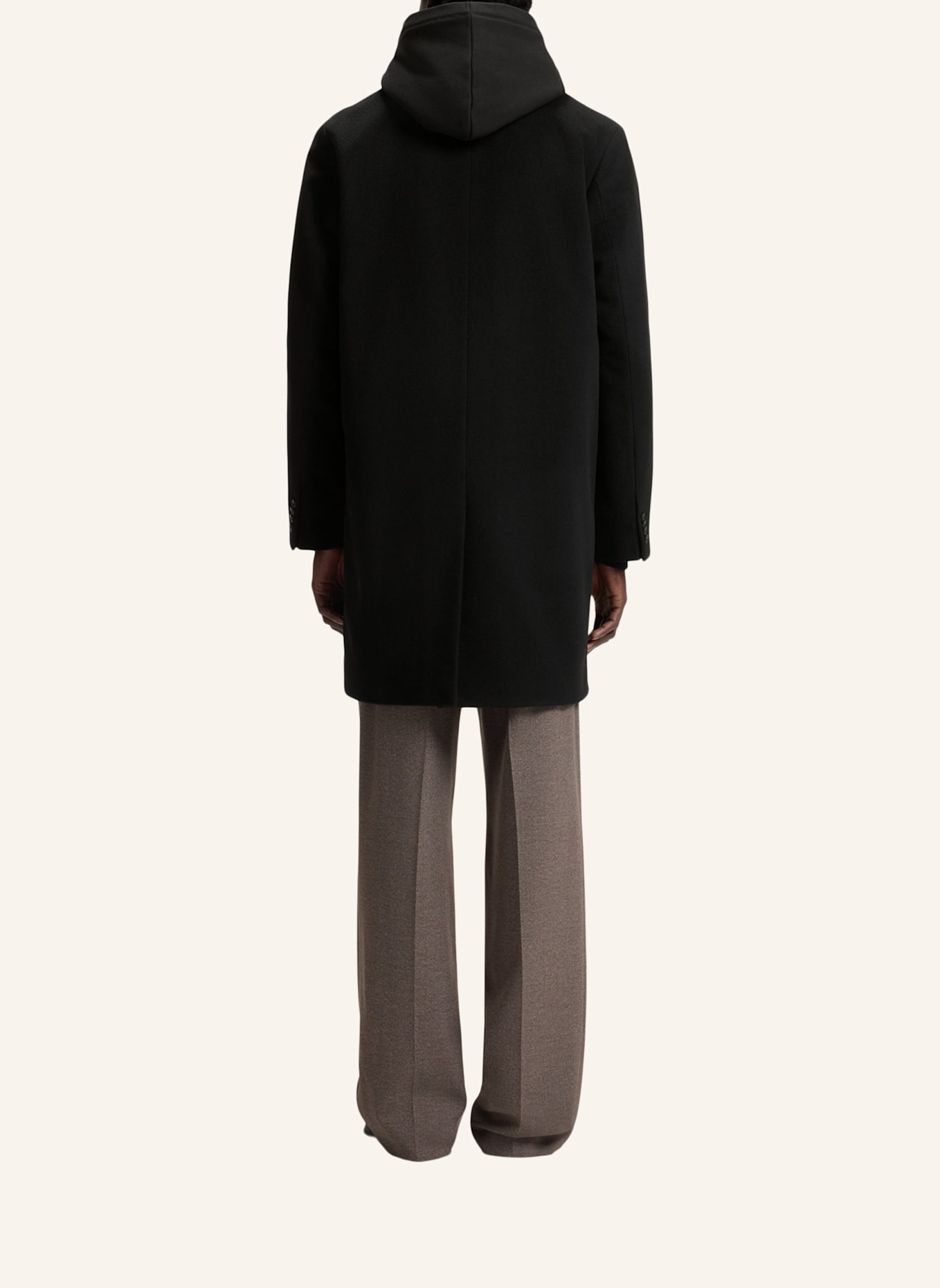 HUGO Casual Mantel MALTE2531_IN Regular Fit: SCHWARZ