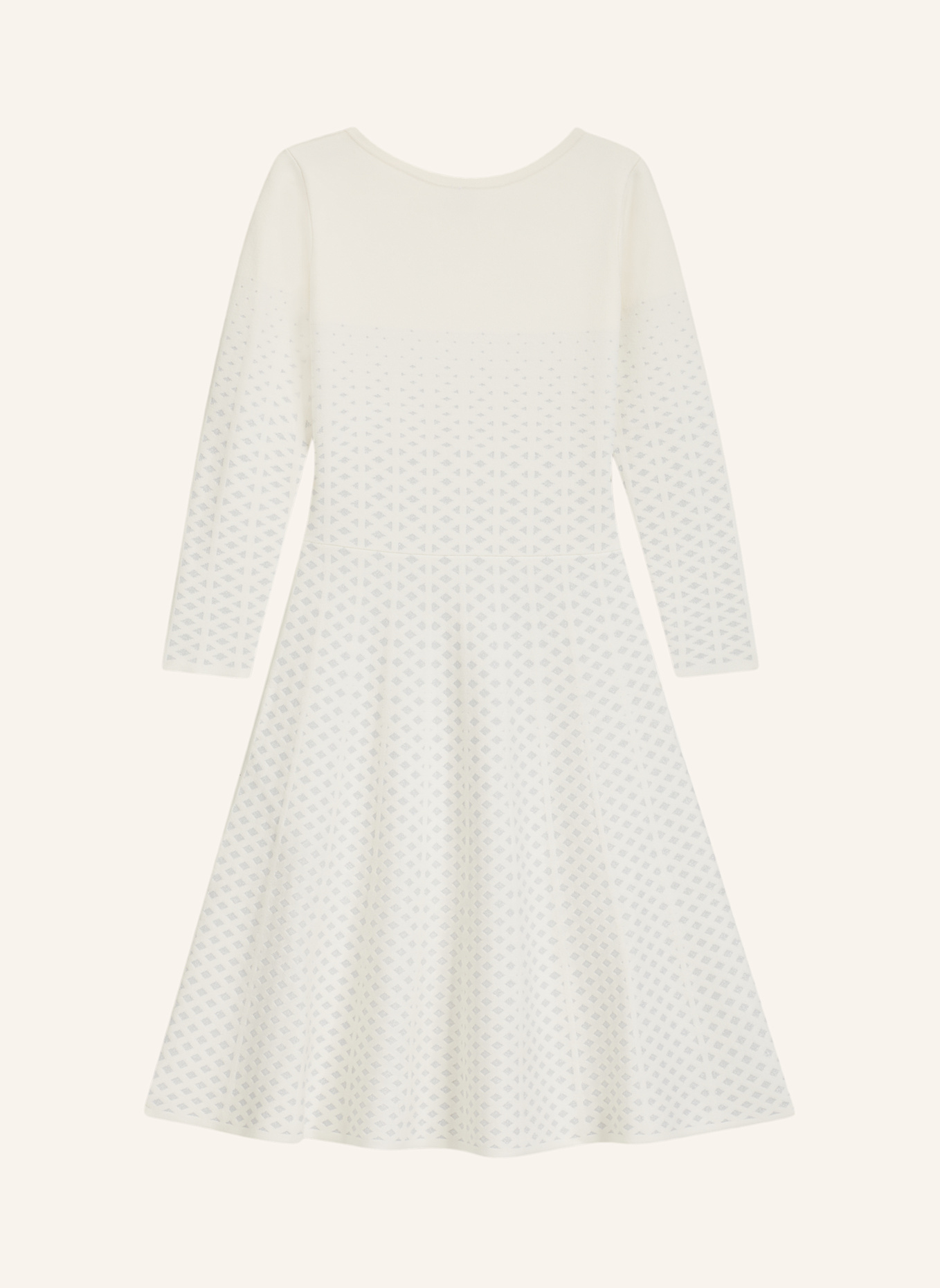 BOSS Gestricktes Kleid C_FAMME_1 Regular Fit: WEISS