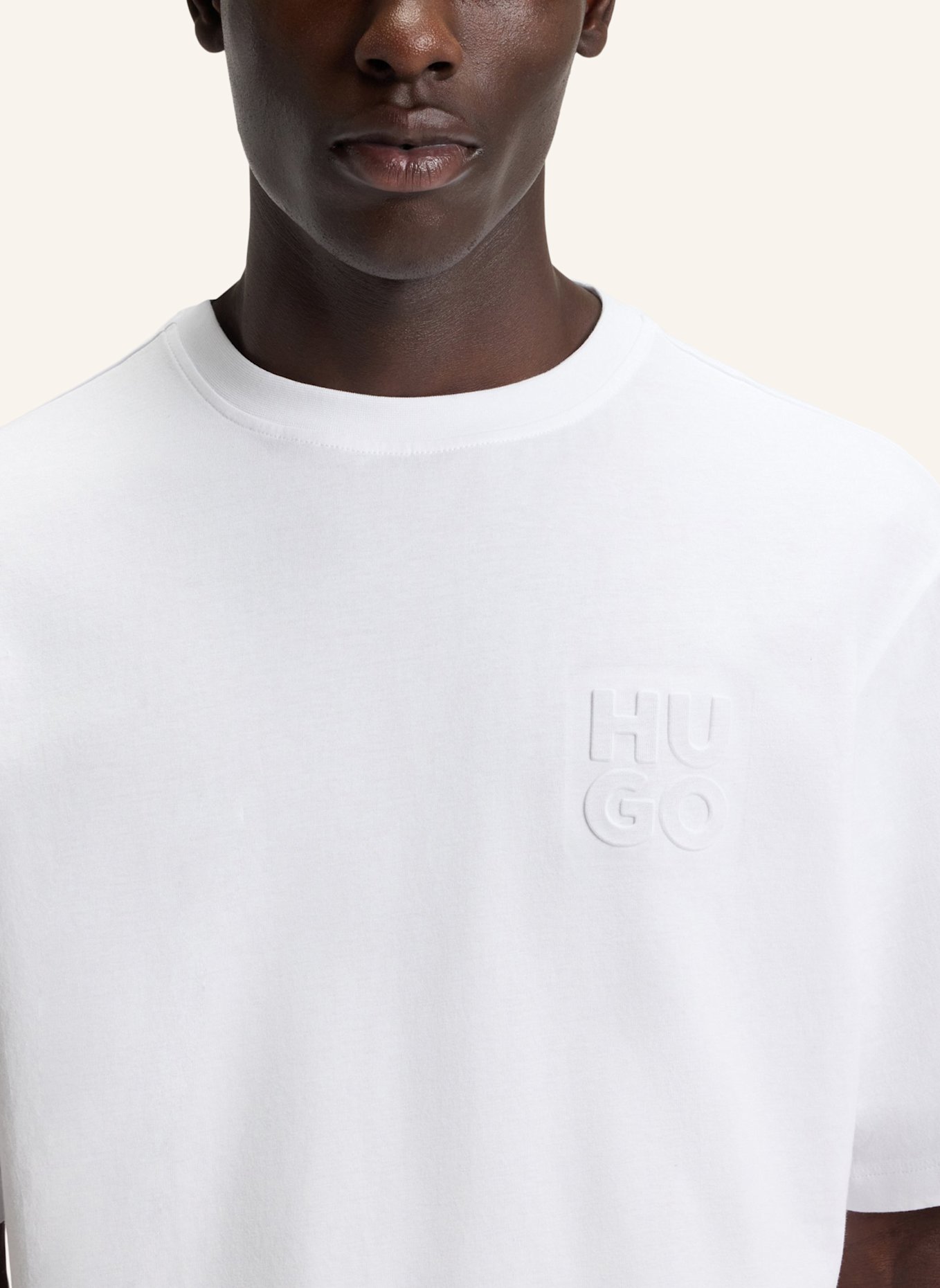 HUGO T-Shirt DLEEK_IN Relaxed Fit: WEISS