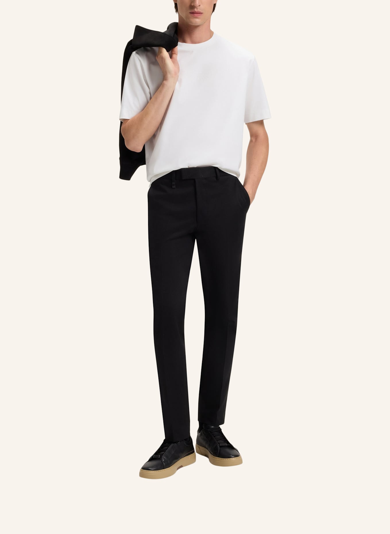 BOSS T-Shirt L-MAX_AM-254 Regular Fit: WEISS