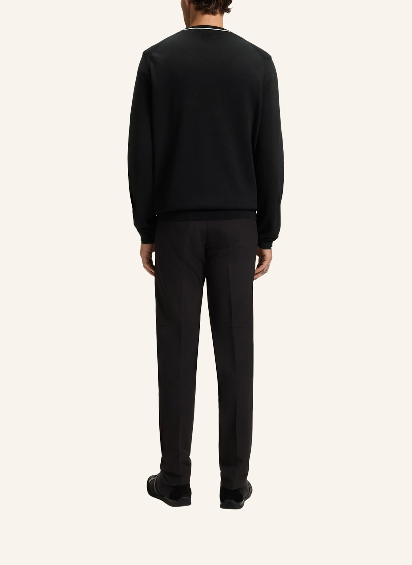 BOSS Pullover K_EVER-X CN Regular Fit: SCHWARZ