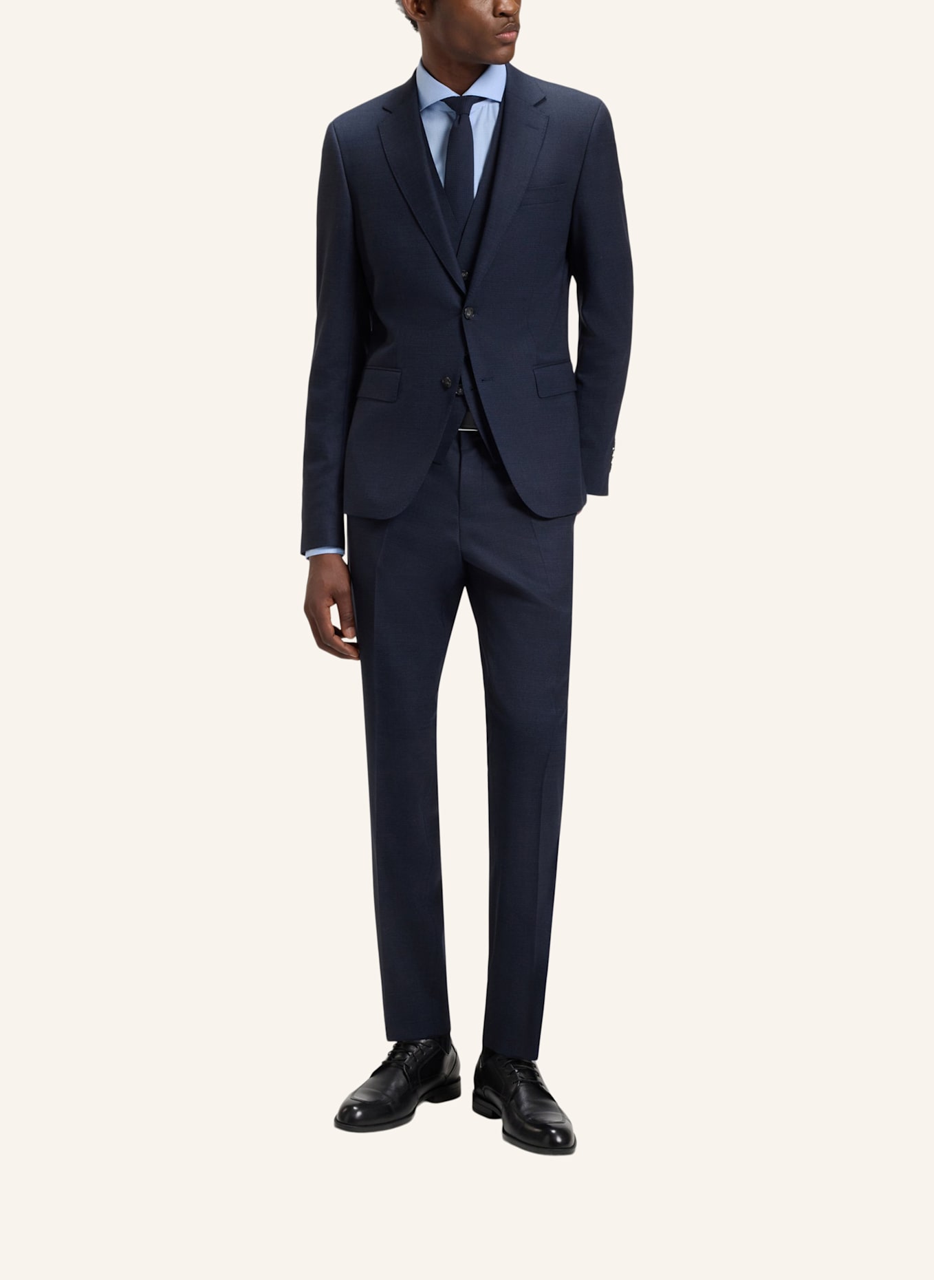 BOSS Business Hemd H-HANK-SPR-B1-C1-253 Slim Fit: HELLBLAU