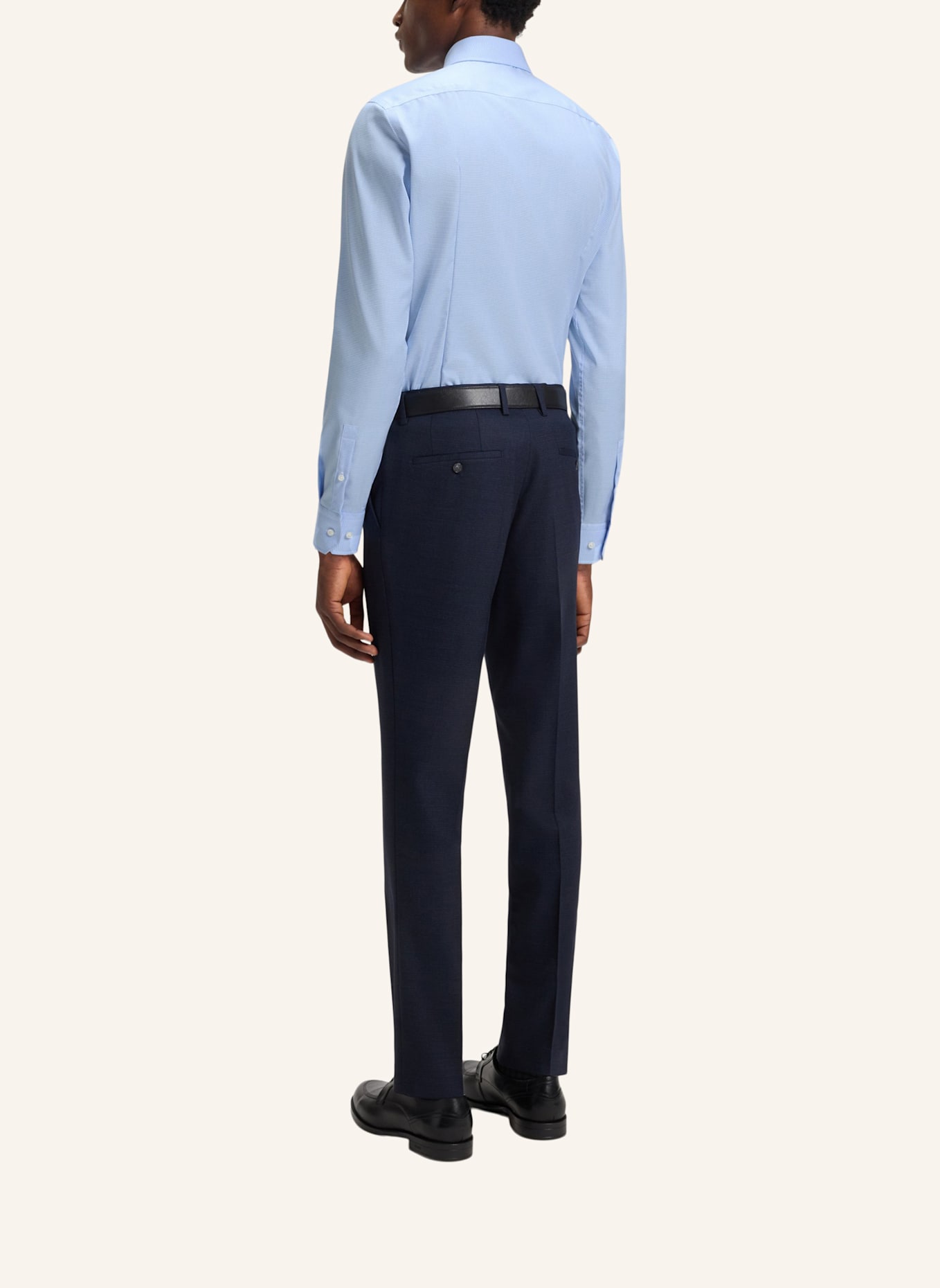 BOSS Business Hemd H-HANK-SPR-B1-C1-253 Slim Fit: HELLBLAU