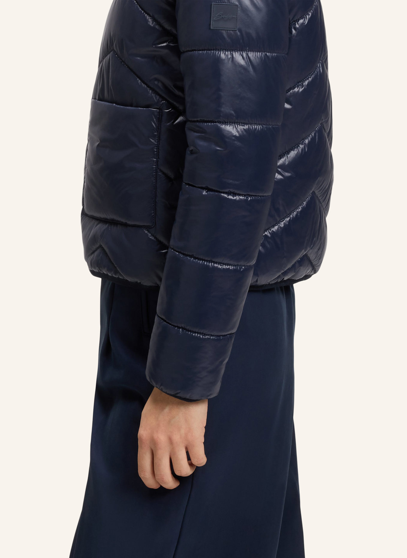 BOSS Casual Jacke C_PALATTI Regular Fit: DUNKELBLAU