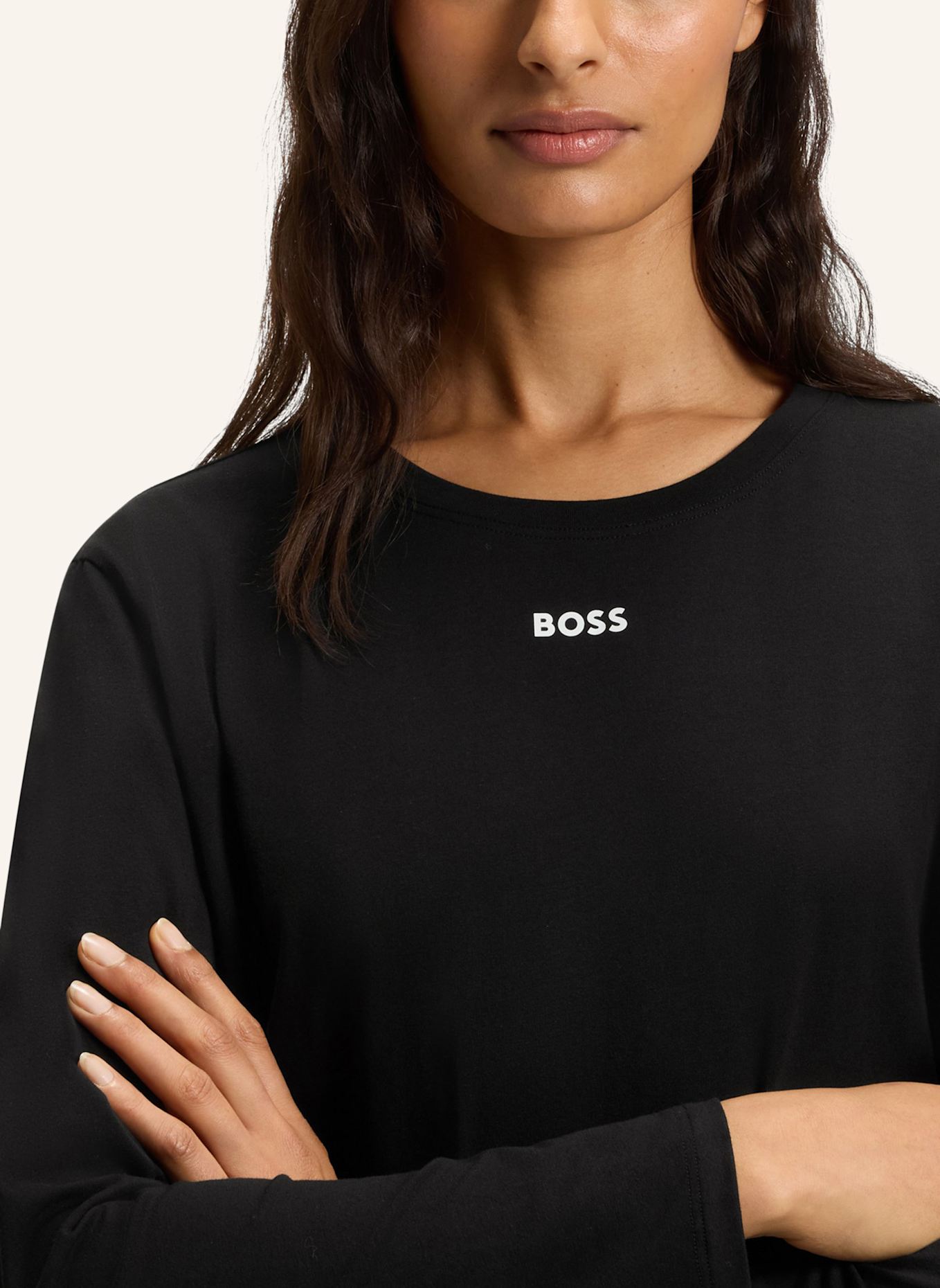 BOSS Nachtwäsche CI_SLEEPSHIRT: SCHWARZ