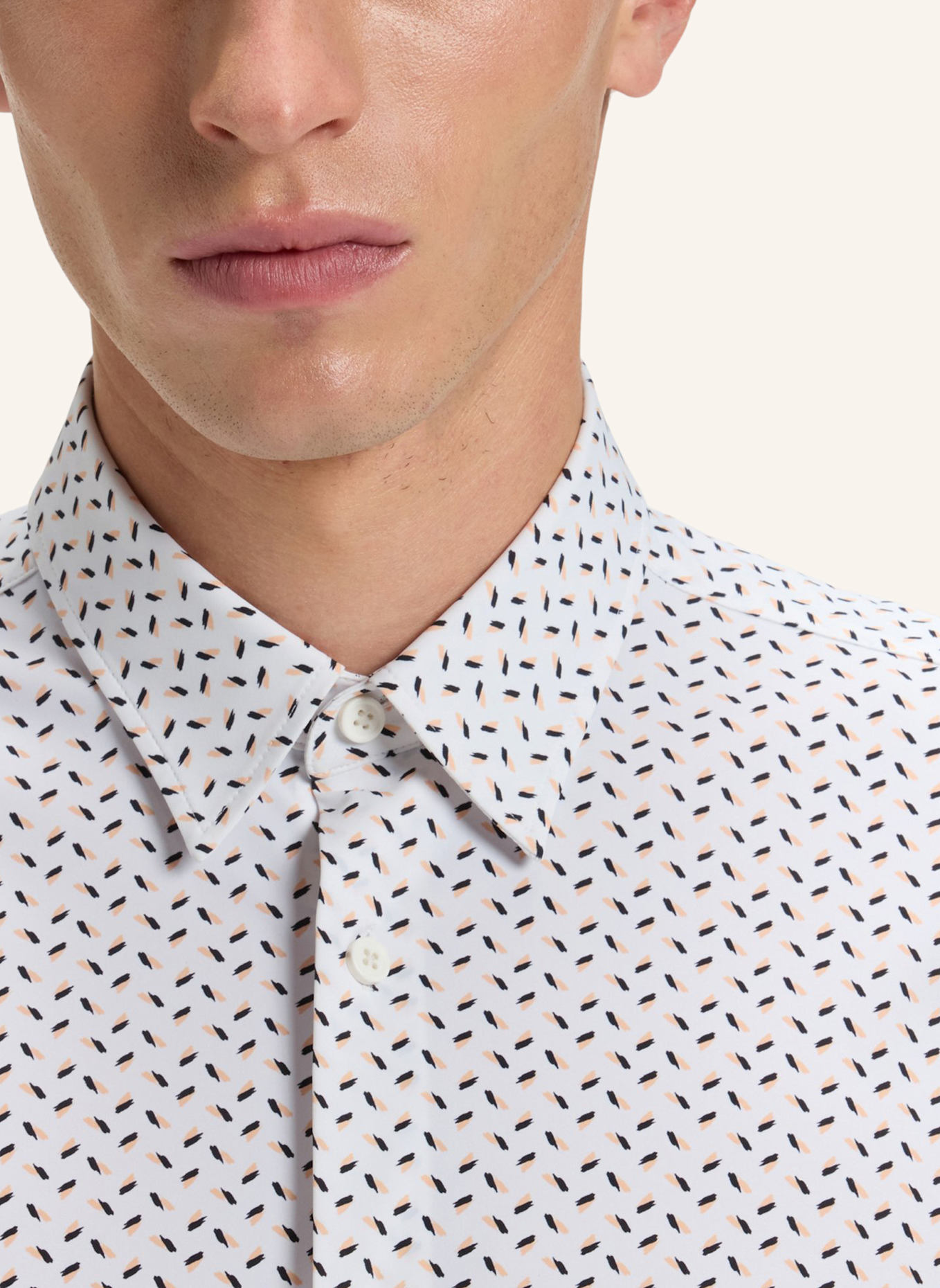 BOSS Casual Hemd P-ROAN-KENT-C1-233 Slim Fit: HELLROSA