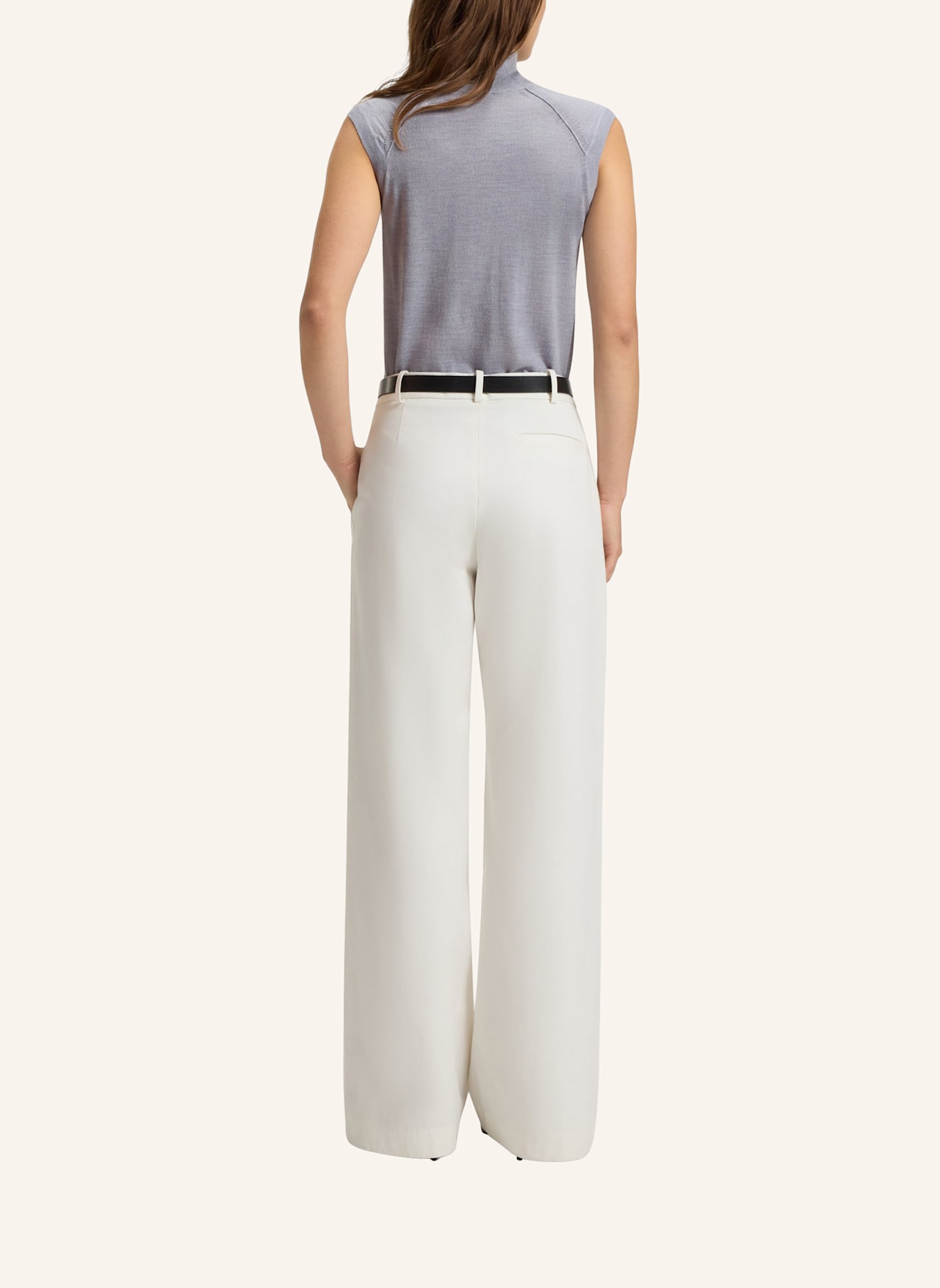 BOSS Stricktop FIPINI: HELLGRAU